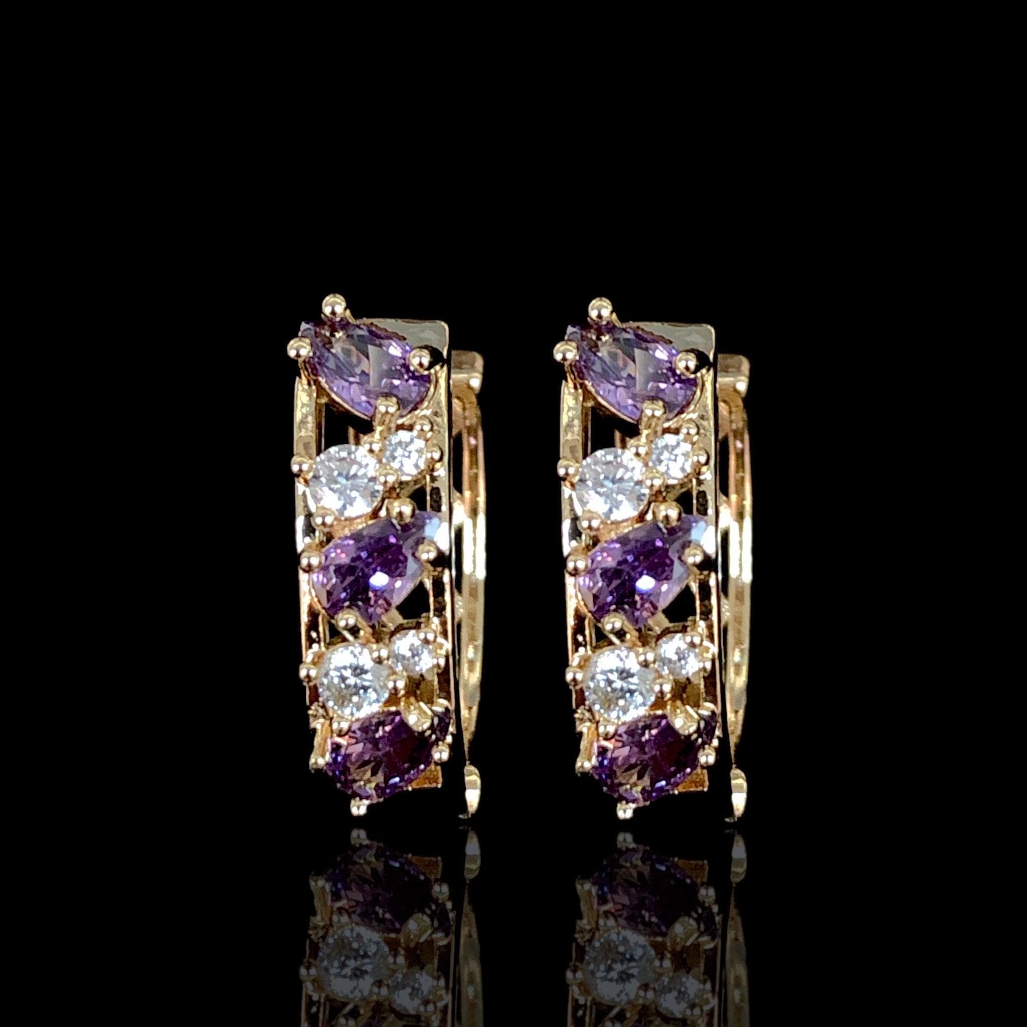 OLE 0431 -18K Gold Filled Oro Laminado EARRINGS - KUANIA