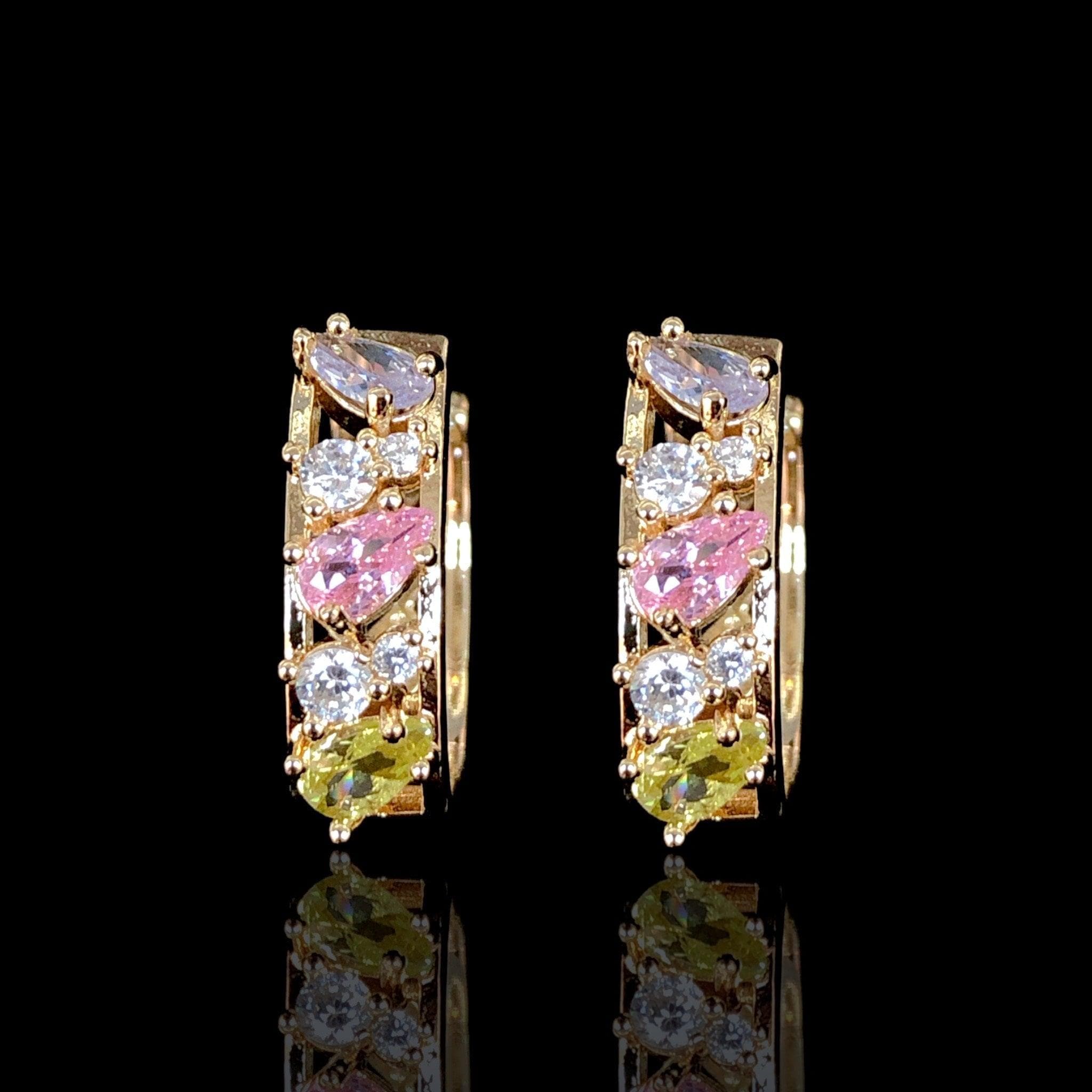 OLE 0431 -18K Gold Filled Oro Laminado EARRINGS - KUANIA
