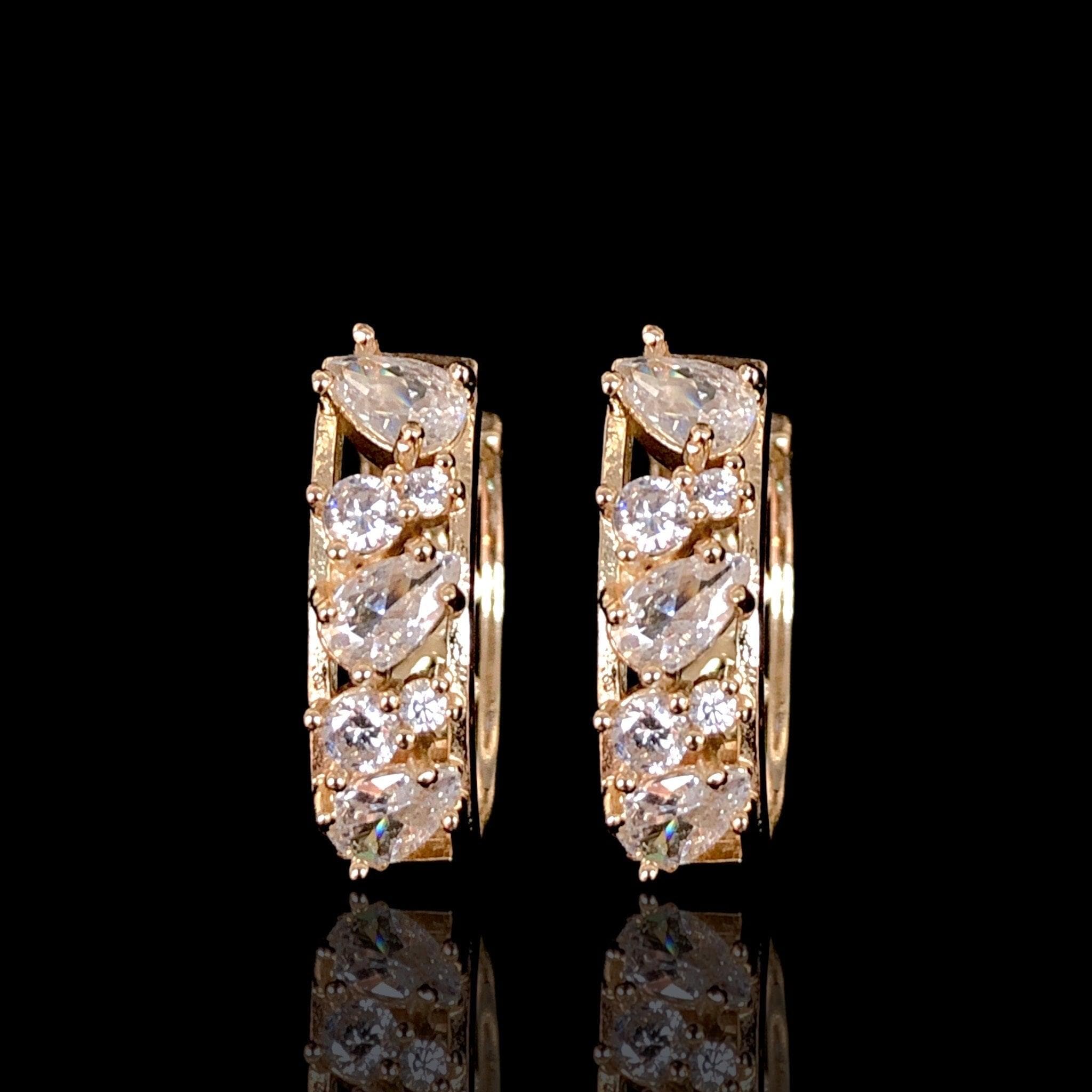 OLE 0431 -18K Gold Filled Oro Laminado EARRINGS - KUANIA