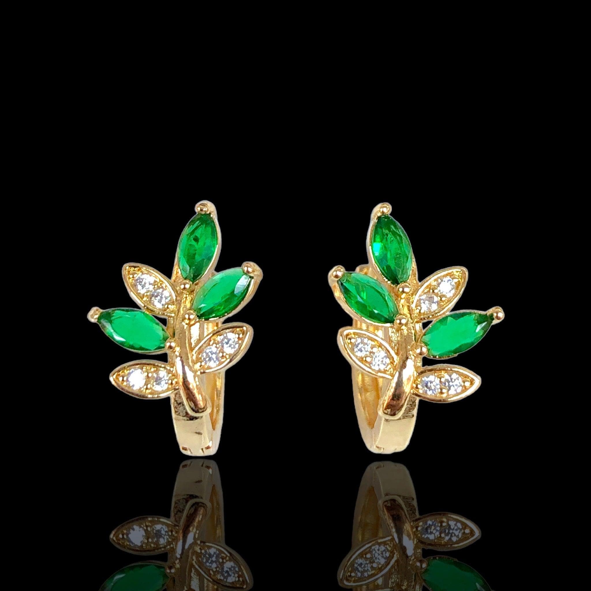 OLE 0434 -18K Gold Filled Oro Laminado EARRINGS - KUANIA