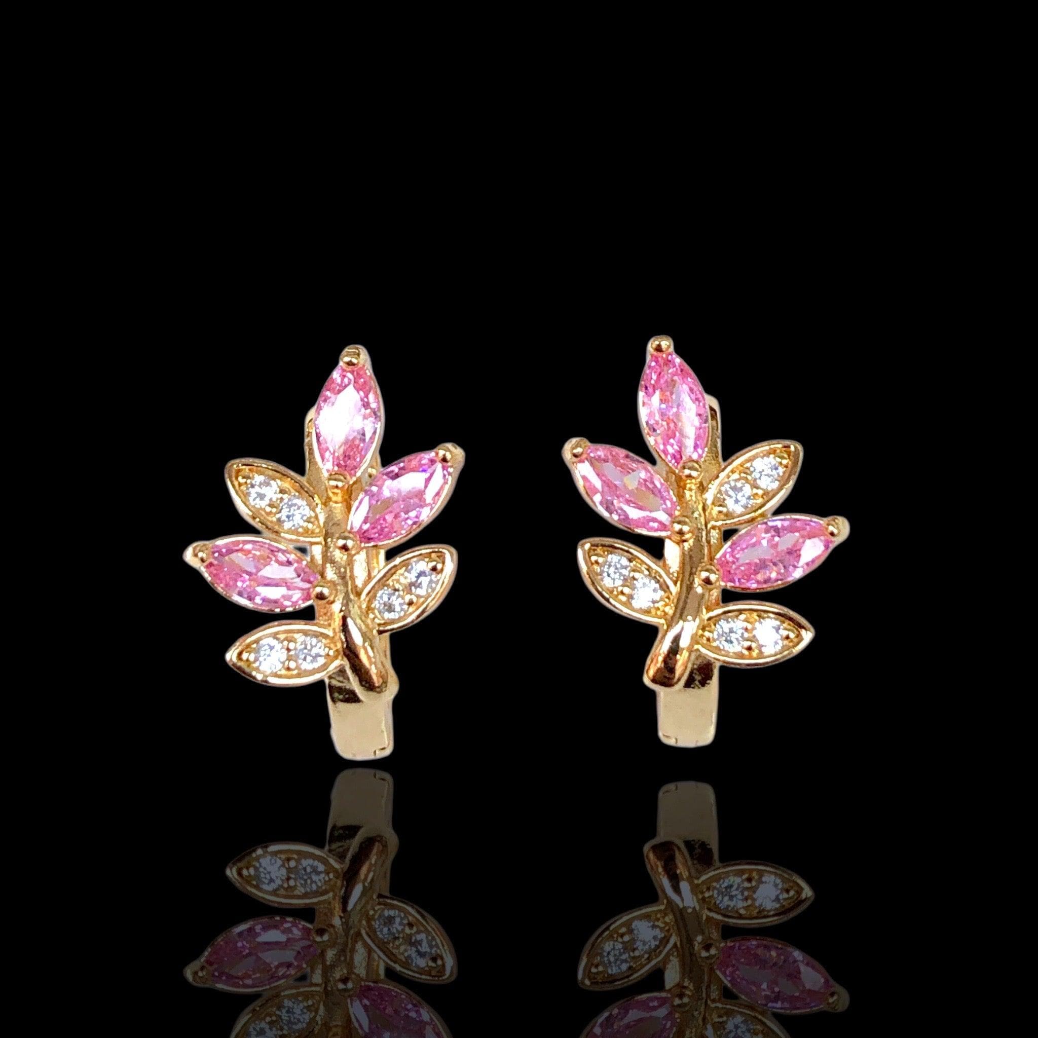 OLE 0434 -18K Gold Filled Oro Laminado EARRINGS - KUANIA