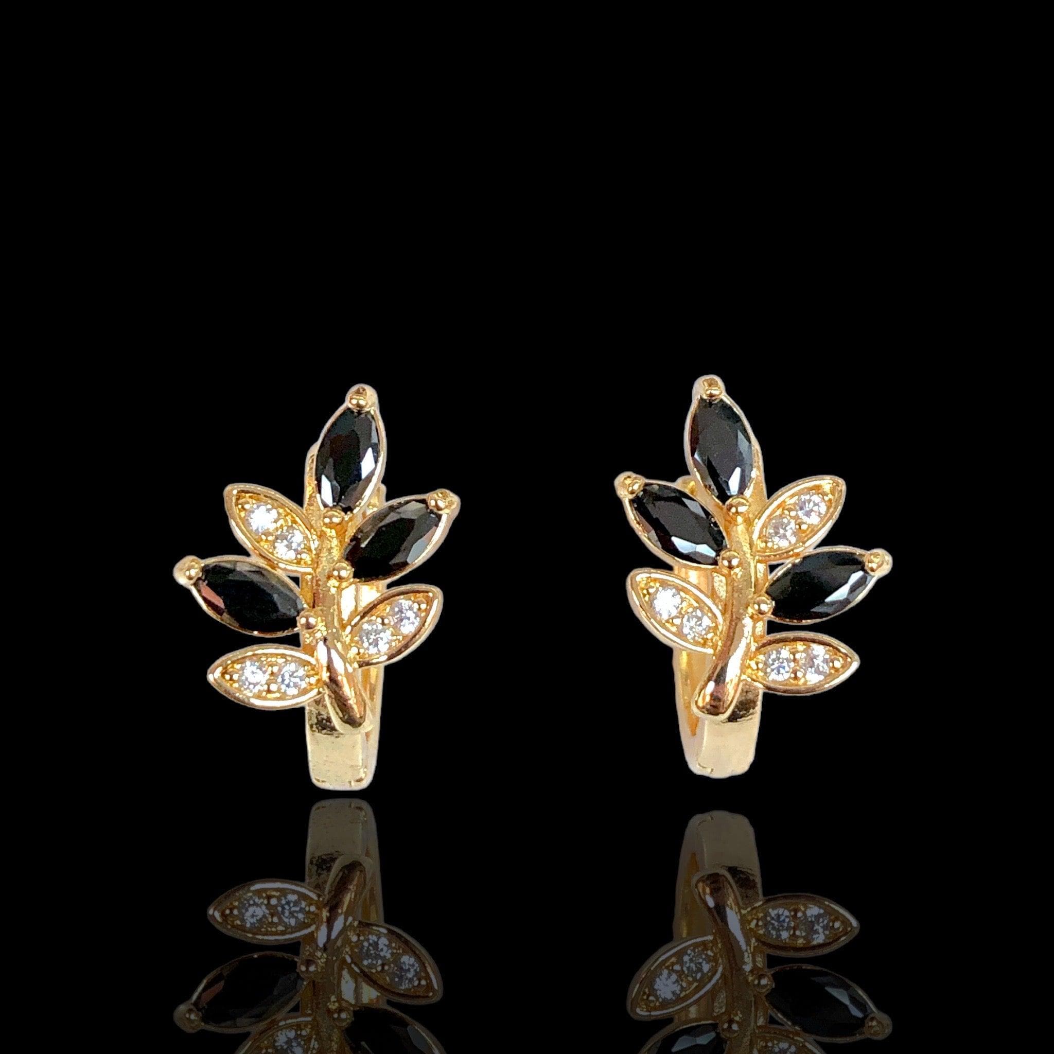 OLE 0434 -18K Gold Filled Oro Laminado EARRINGS - KUANIA