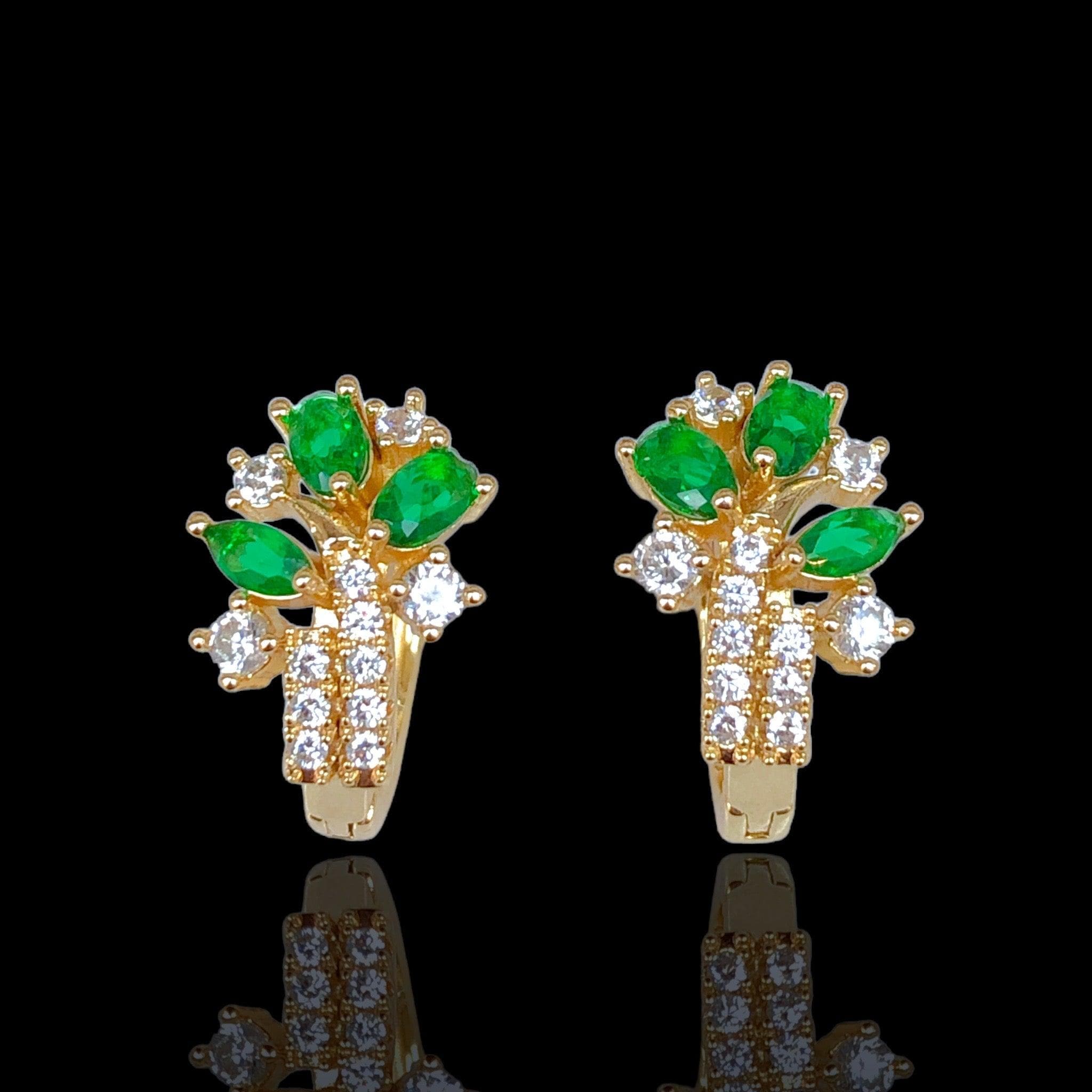 OLE 0436 -18K Gold Filled Oro Laminado EARRINGS - KUANIA