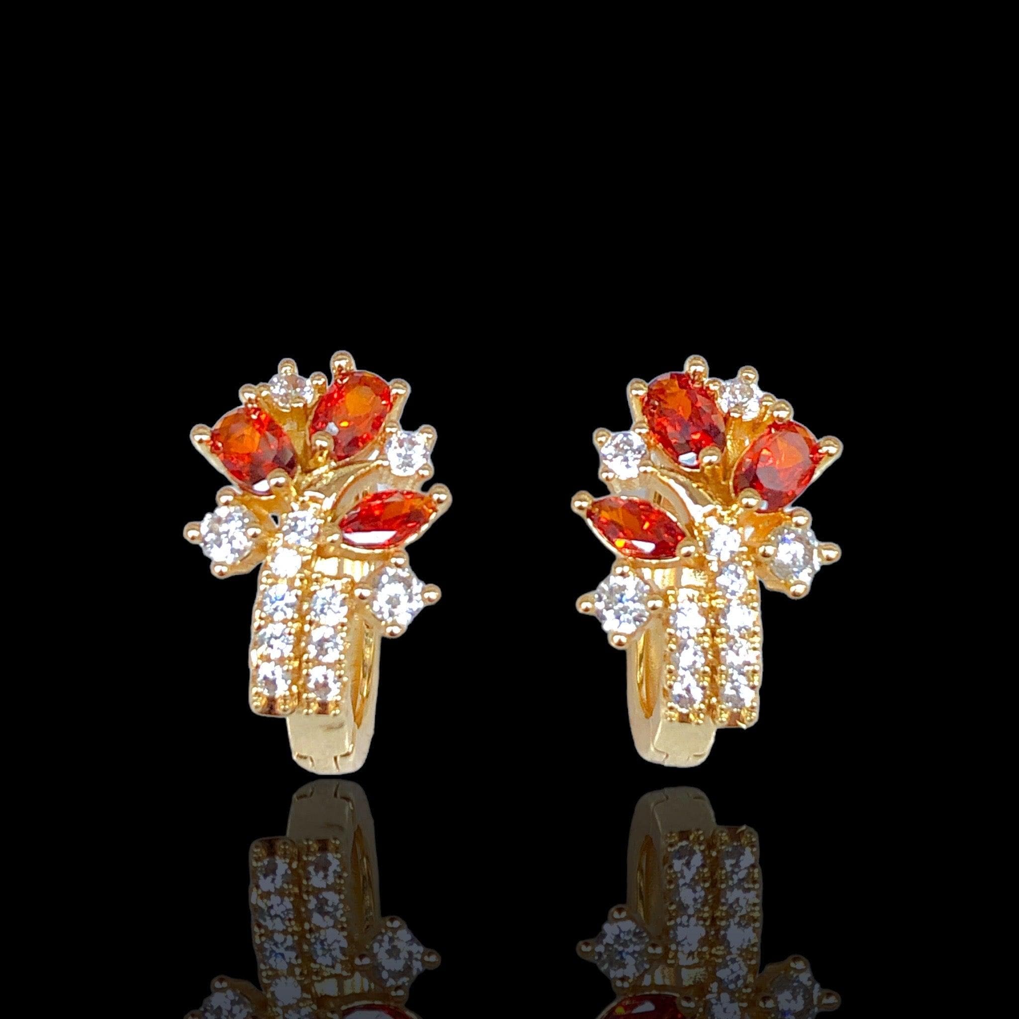 OLE 0436 -18K Gold Filled Oro Laminado EARRINGS - KUANIA