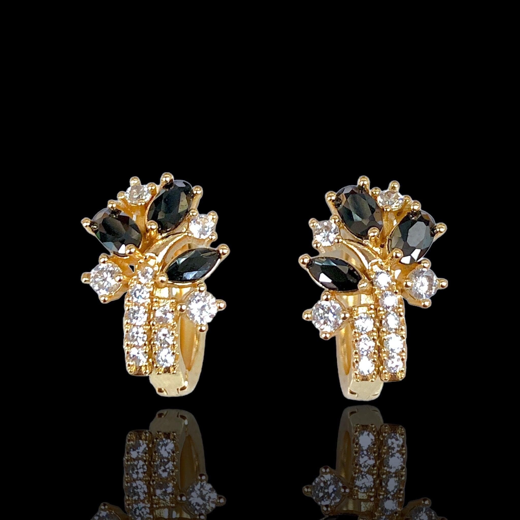 OLE 0436 -18K Gold Filled Oro Laminado EARRINGS - KUANIA