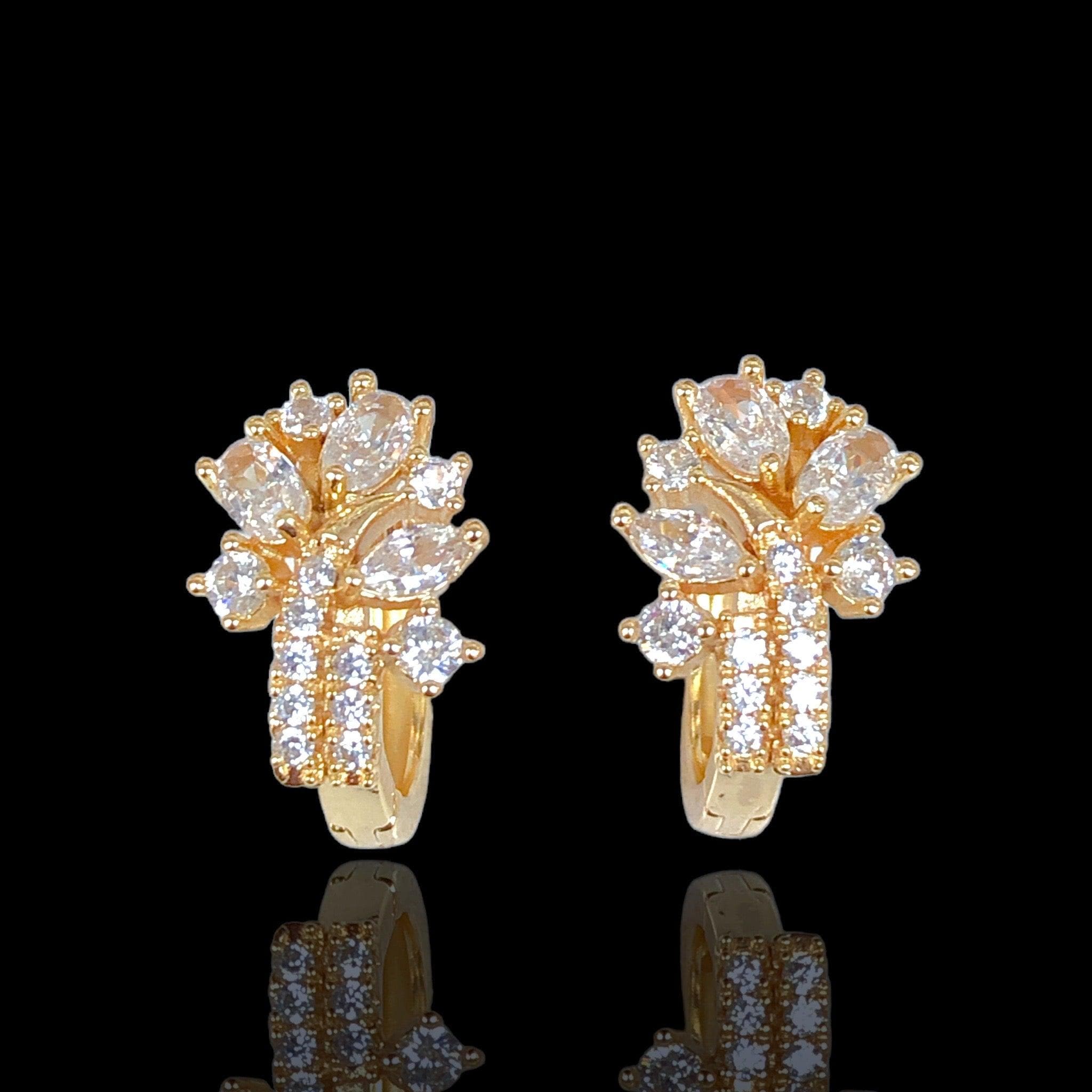 OLE 0436 -18K Gold Filled Oro Laminado EARRINGS - KUANIA