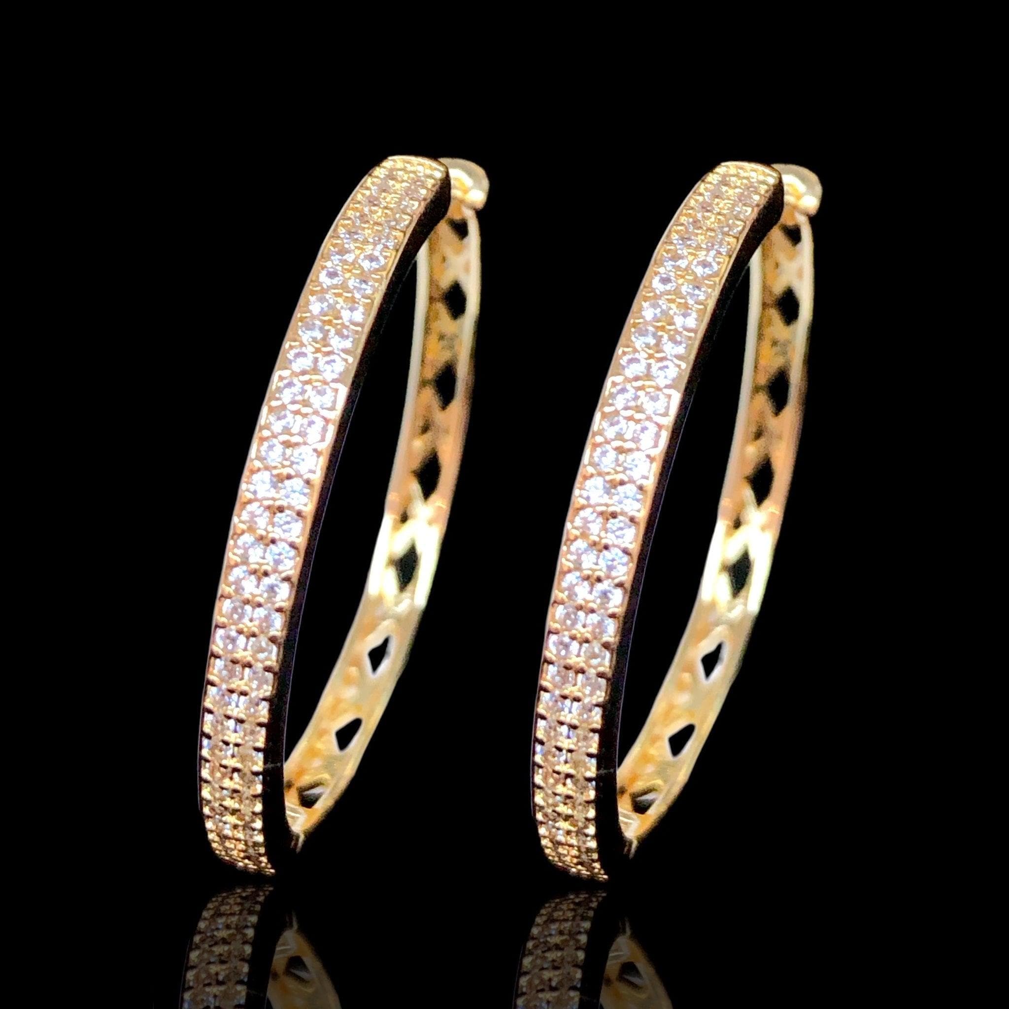 OLE 0449 -18K Gold Filled Oro Laminado EARRINGS - KUANIA