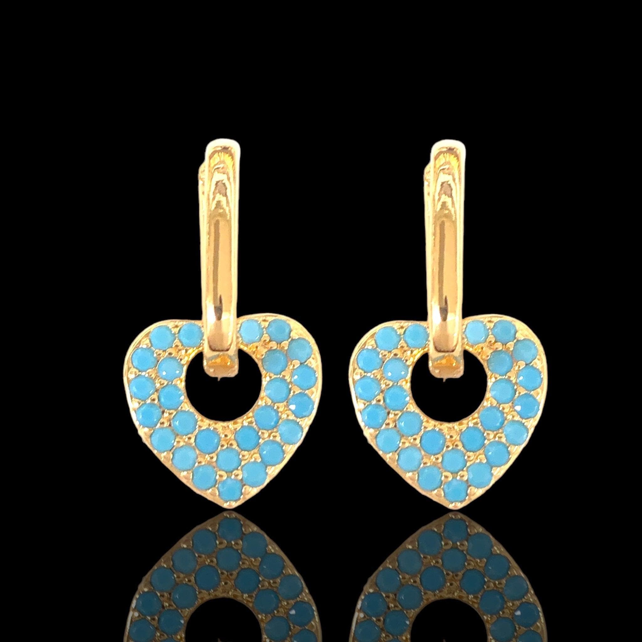 OLE 0456 -18K Gold Filled Oro Laminado EARRINGS, NEW - KUANIA