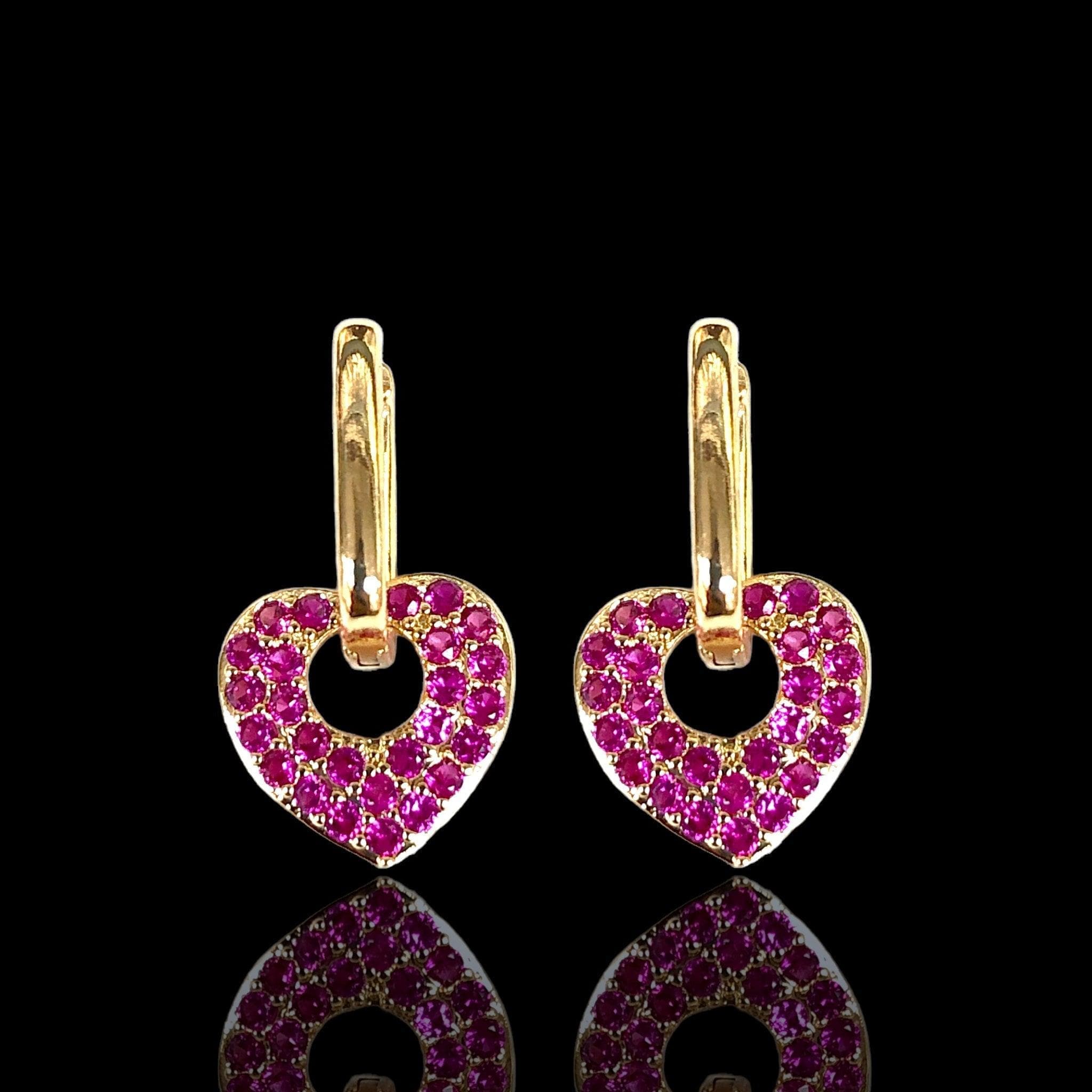 OLE 0456 -18K Gold Filled Oro Laminado EARRINGS, NEW - KUANIA