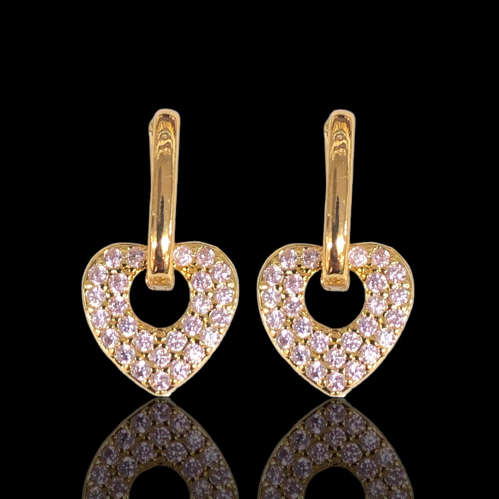 OLE 0456 -18K Gold Filled Oro Laminado EARRINGS, NEW - KUANIA