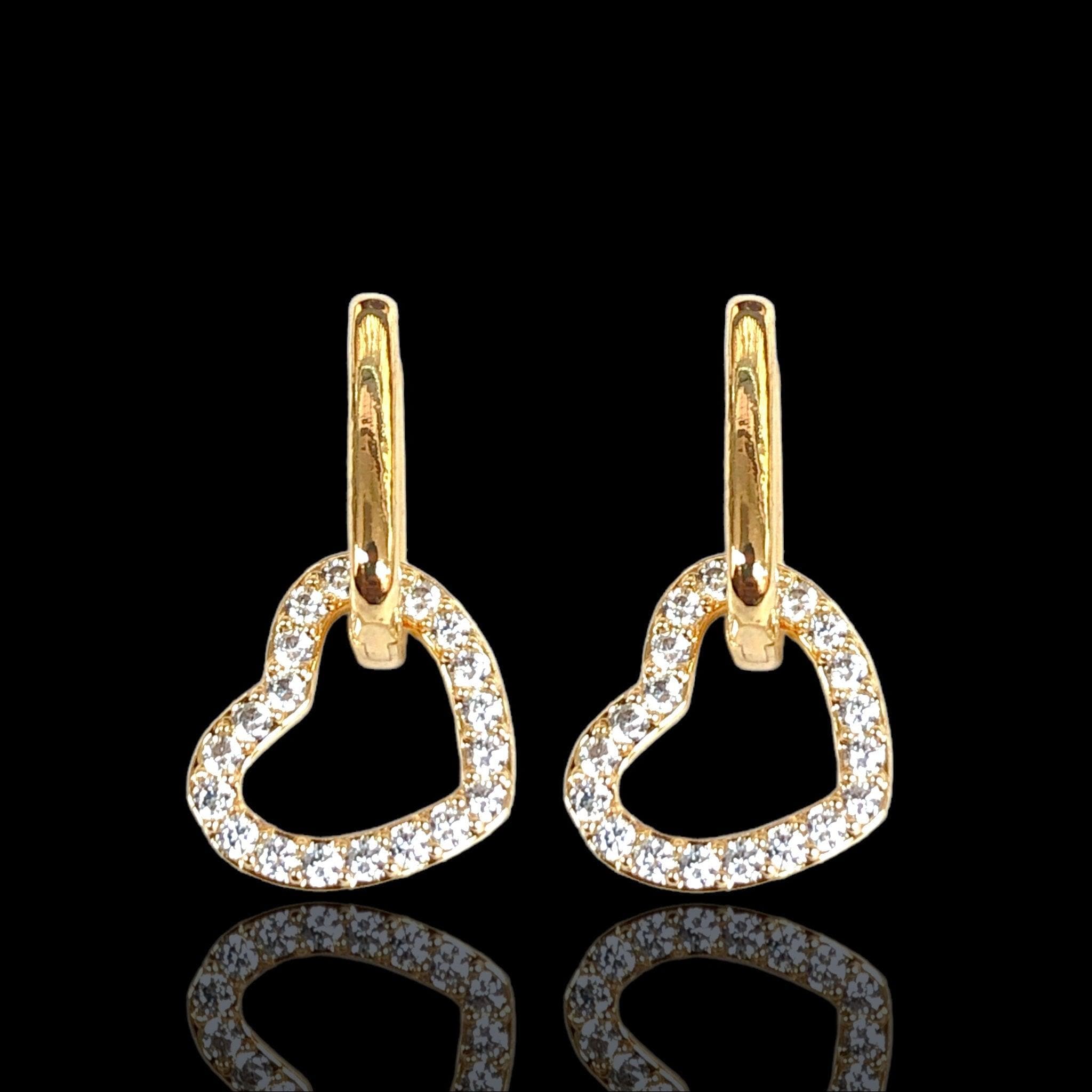 OLE 0458 -18K Gold Filled Oro Laminado EARRINGS, NEW - KUANIA