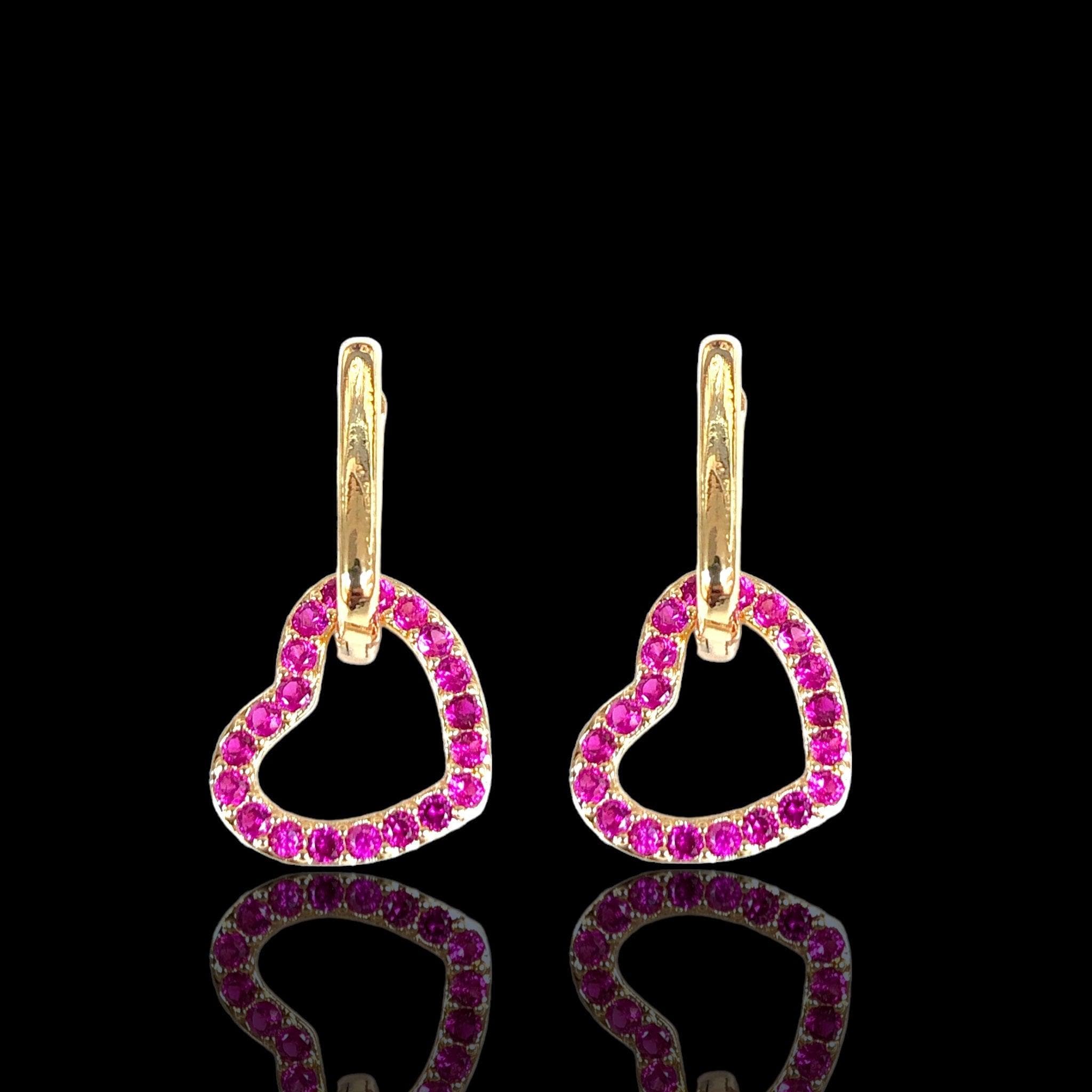 OLE 0458 -18K Gold Filled Oro Laminado EARRINGS, NEW - KUANIA