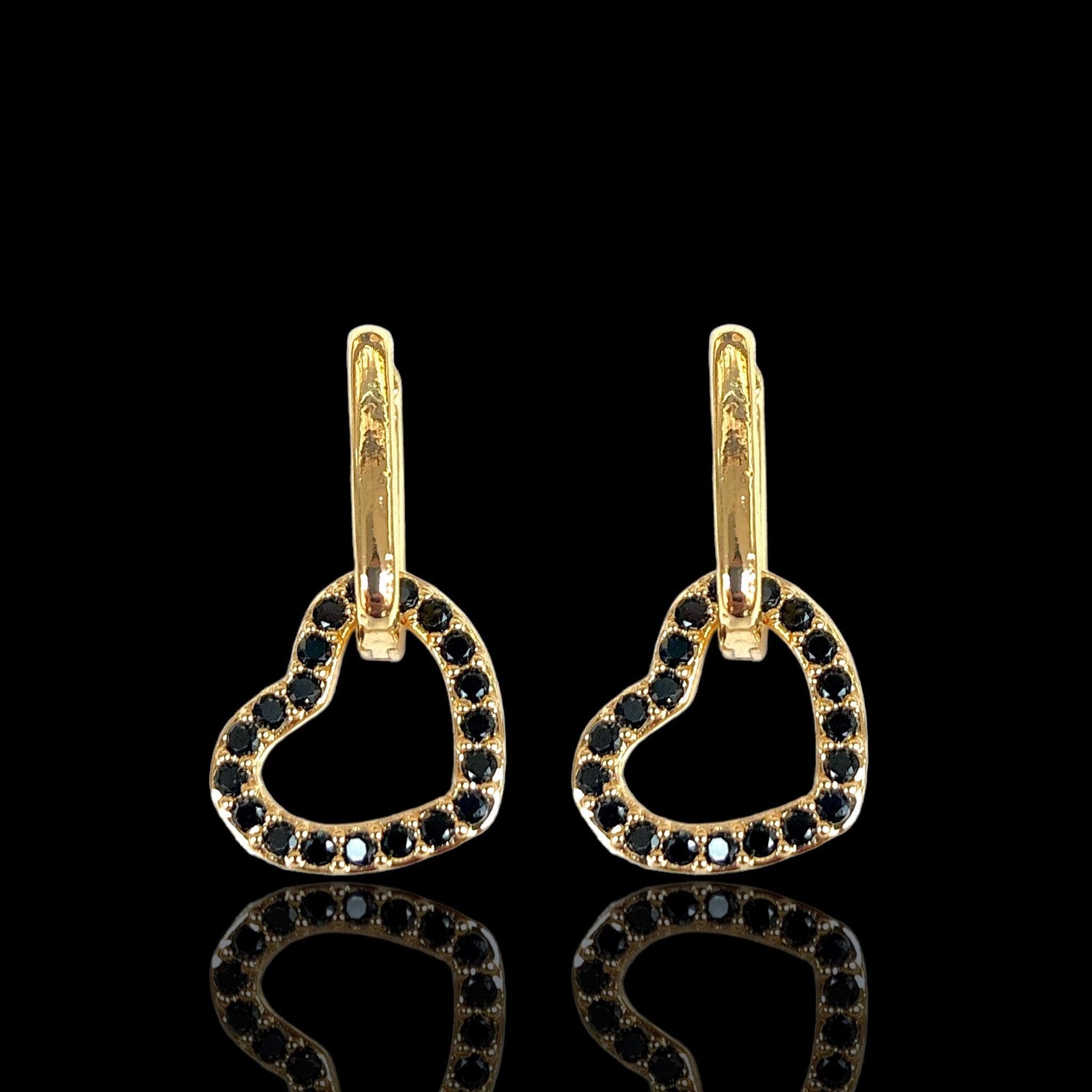 OLE 0458 -18K Gold Filled Oro Laminado EARRINGS, NEW - KUANIA