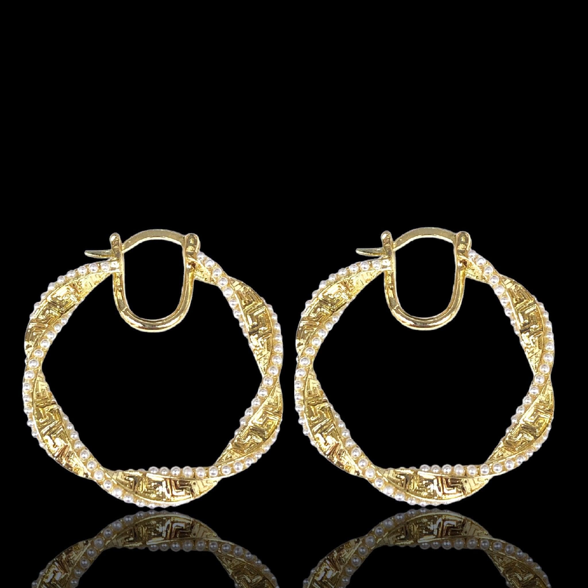 OLE 0460 -18K Gold Filled Oro Laminado EARRINGS - KUANIA