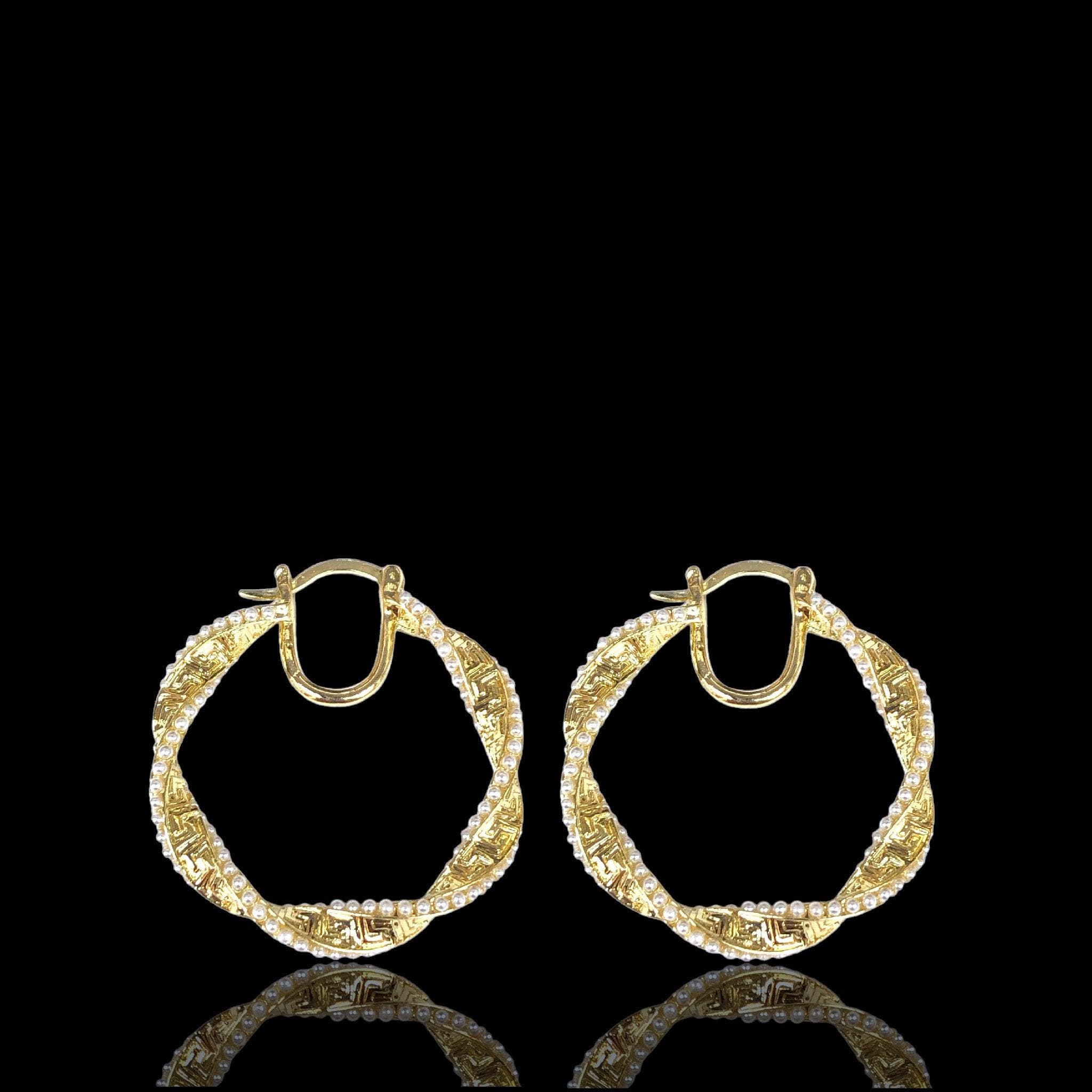 OLE 0460 -18K Gold Filled Oro Laminado EARRINGS - KUANIA