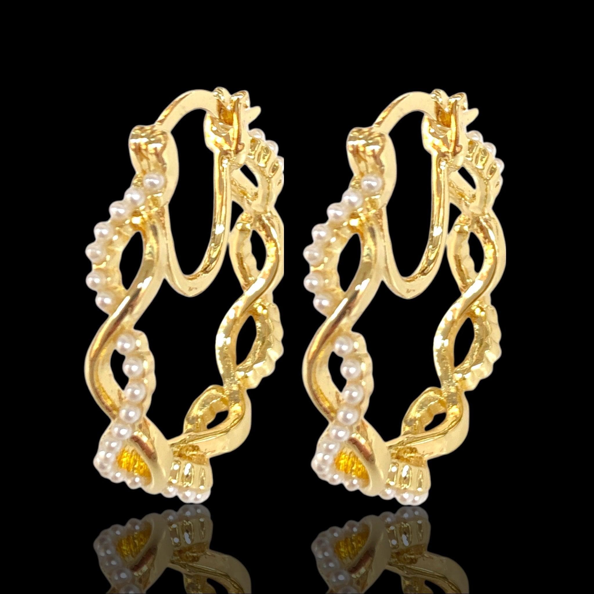 OLE 0461 -18K Gold Filled Oro Laminado EARRINGS - KUANIA