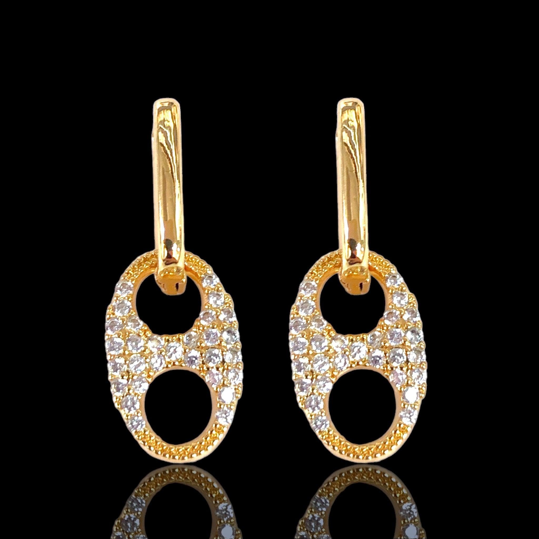 OLE 0462 -18K Gold Filled Oro Laminado EARRINGS - KUANIA