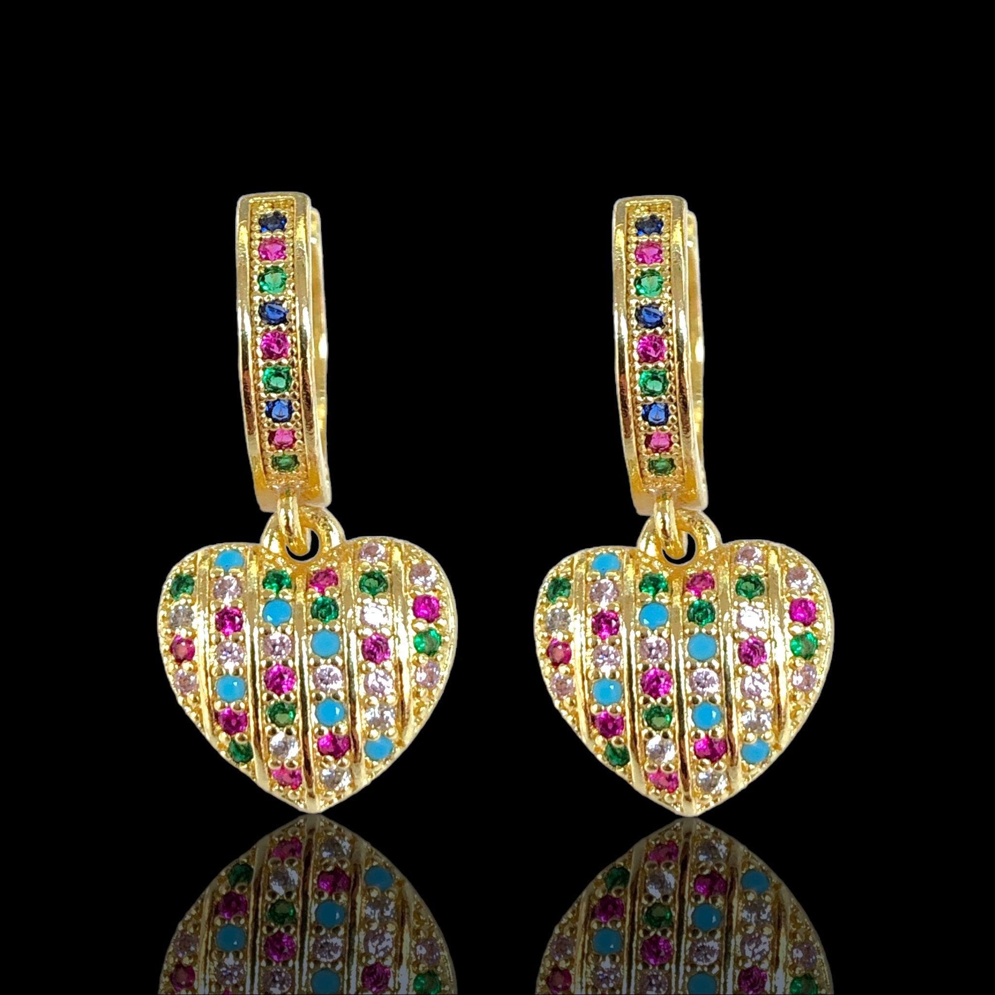 OLE 0467 -18K Gold Filled Oro Laminado EARRINGS - KUANIA