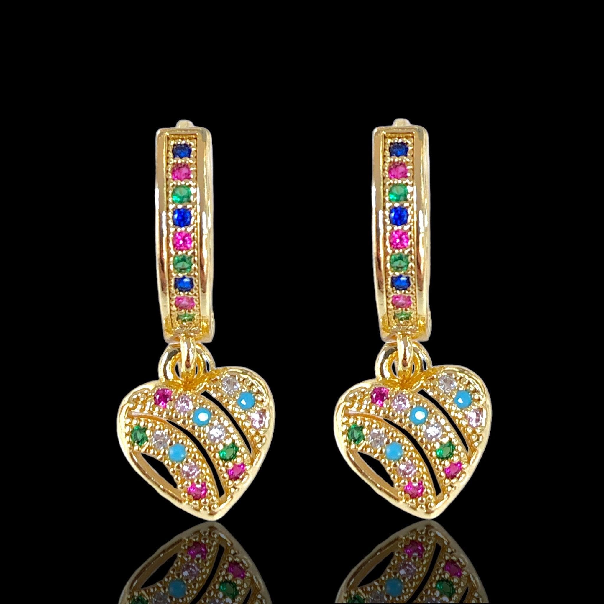 OLE 0469 -18K Gold Filled Oro Laminado EARRINGS - KUANIA