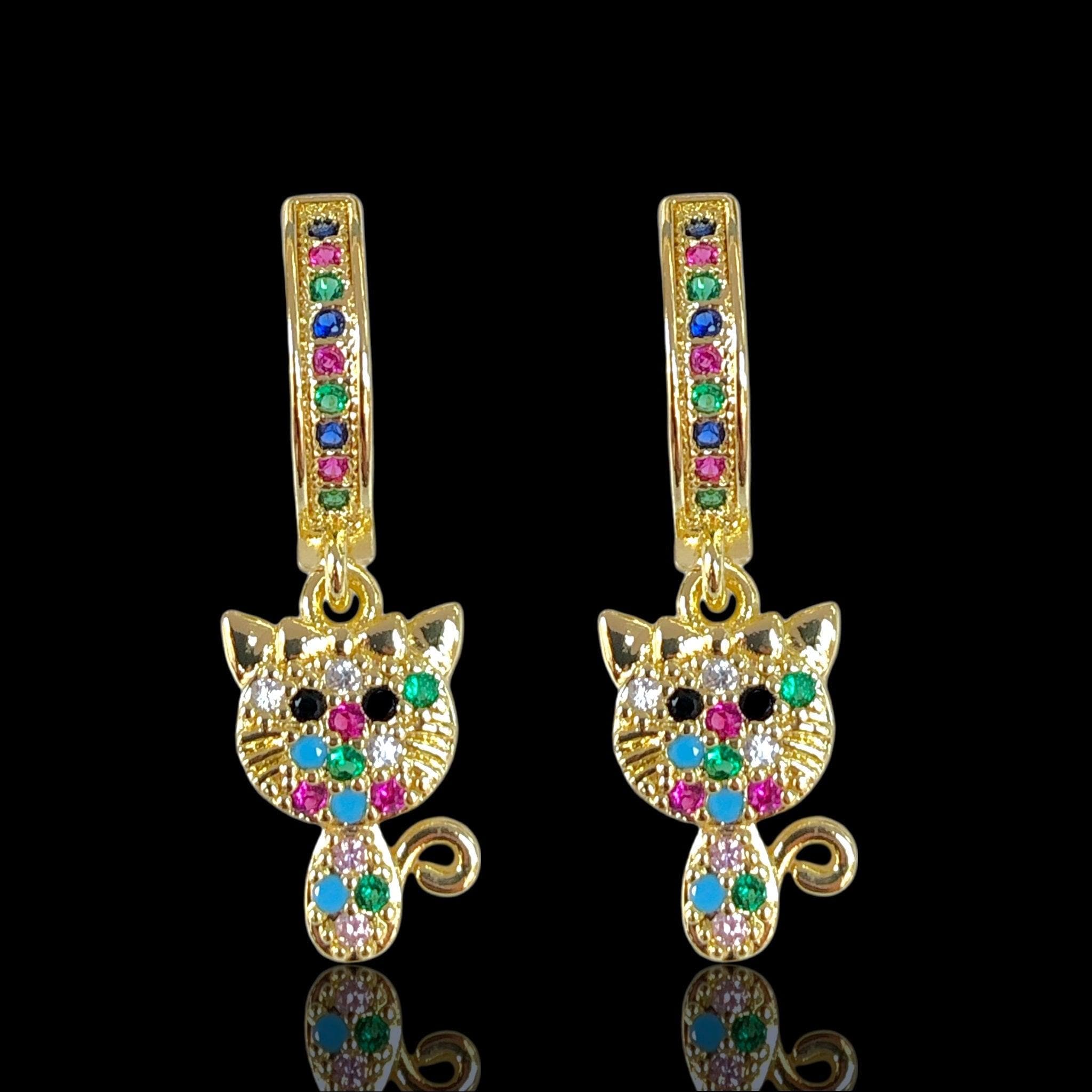 OLE 0470 -18K Gold Filled Oro Laminado EARRINGS - KUANIA