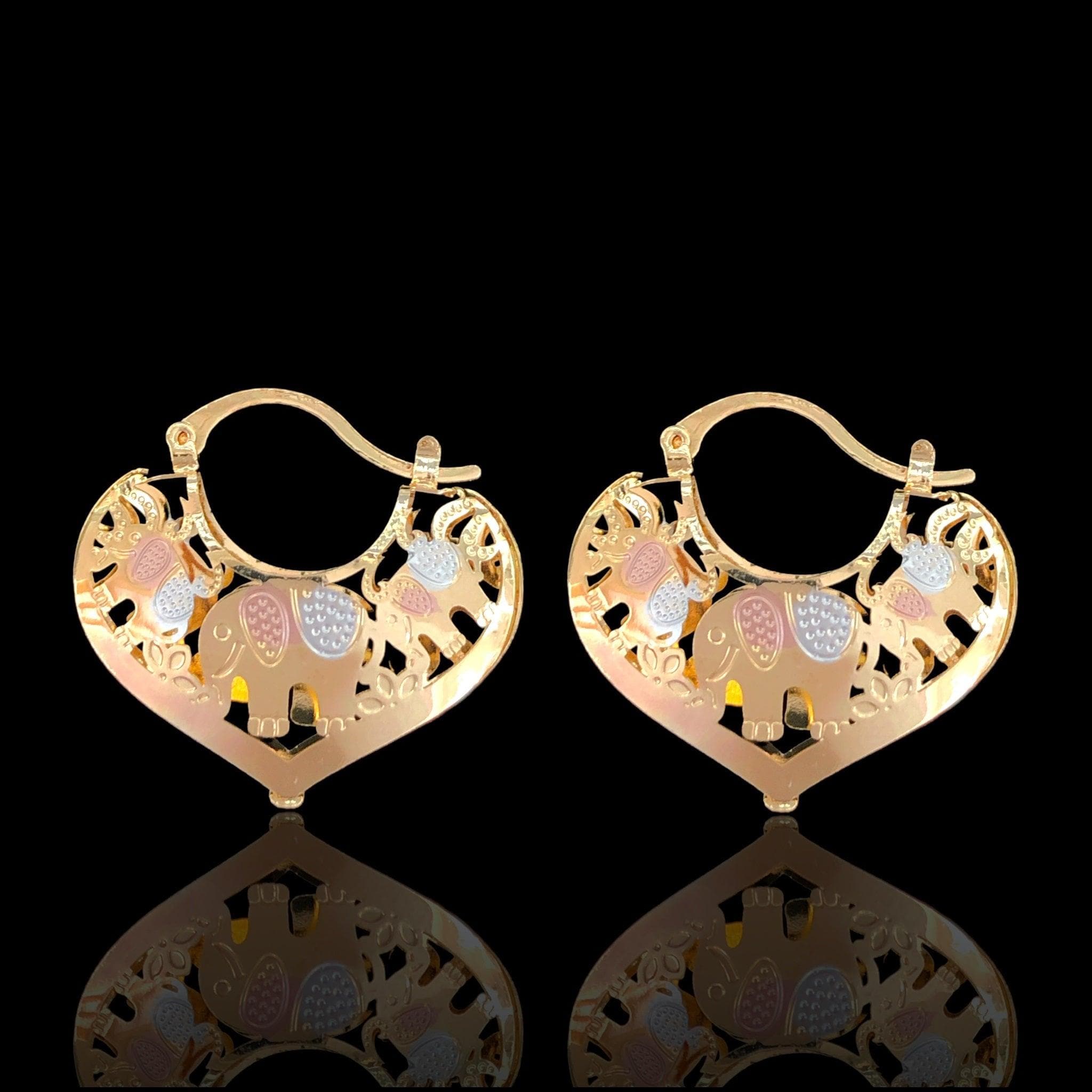OLE 0474 -18K Gold Filled Oro Laminado EARRING - KUANIA