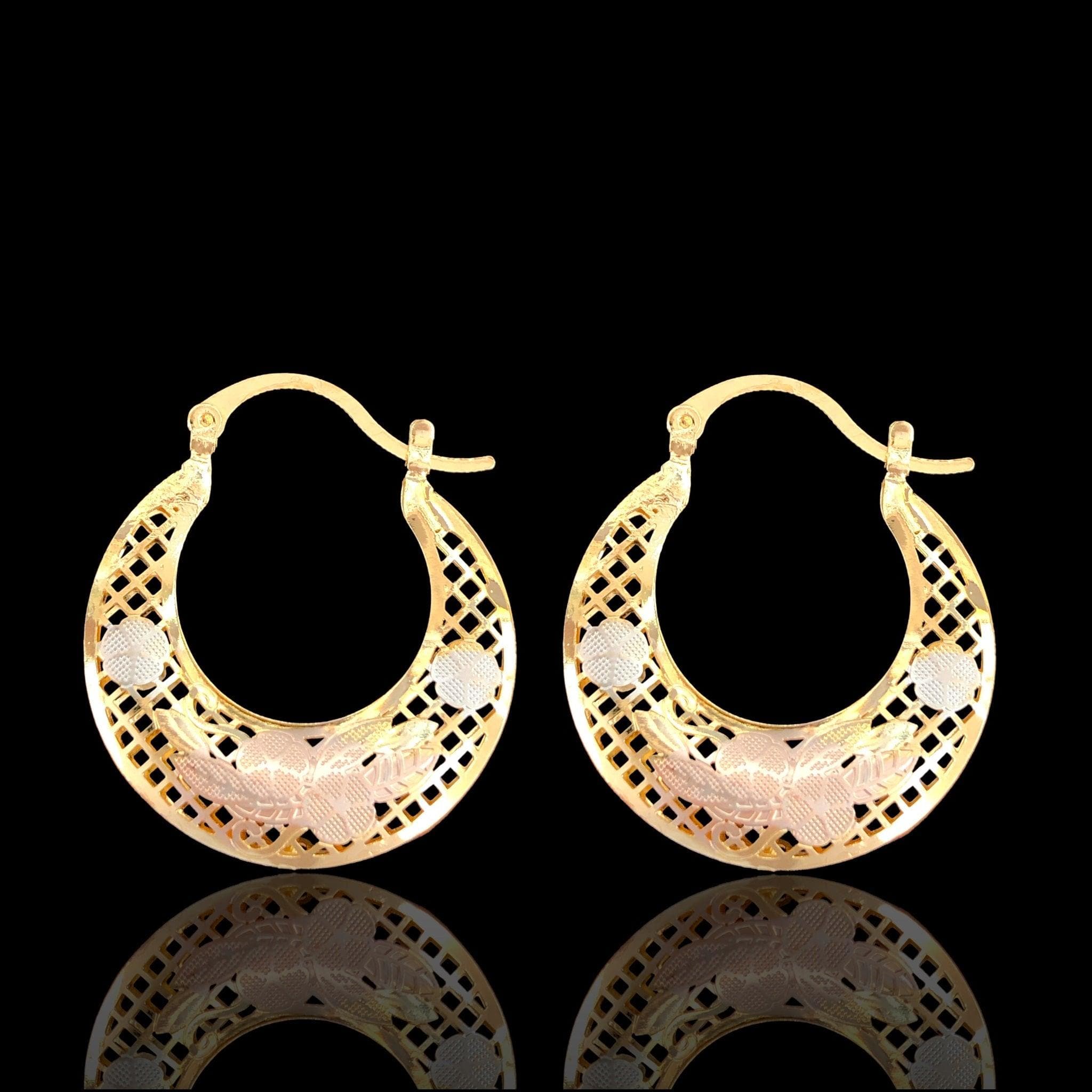 OLE 0476 -18K Gold Filled Oro Laminado EARRING - KUANIA