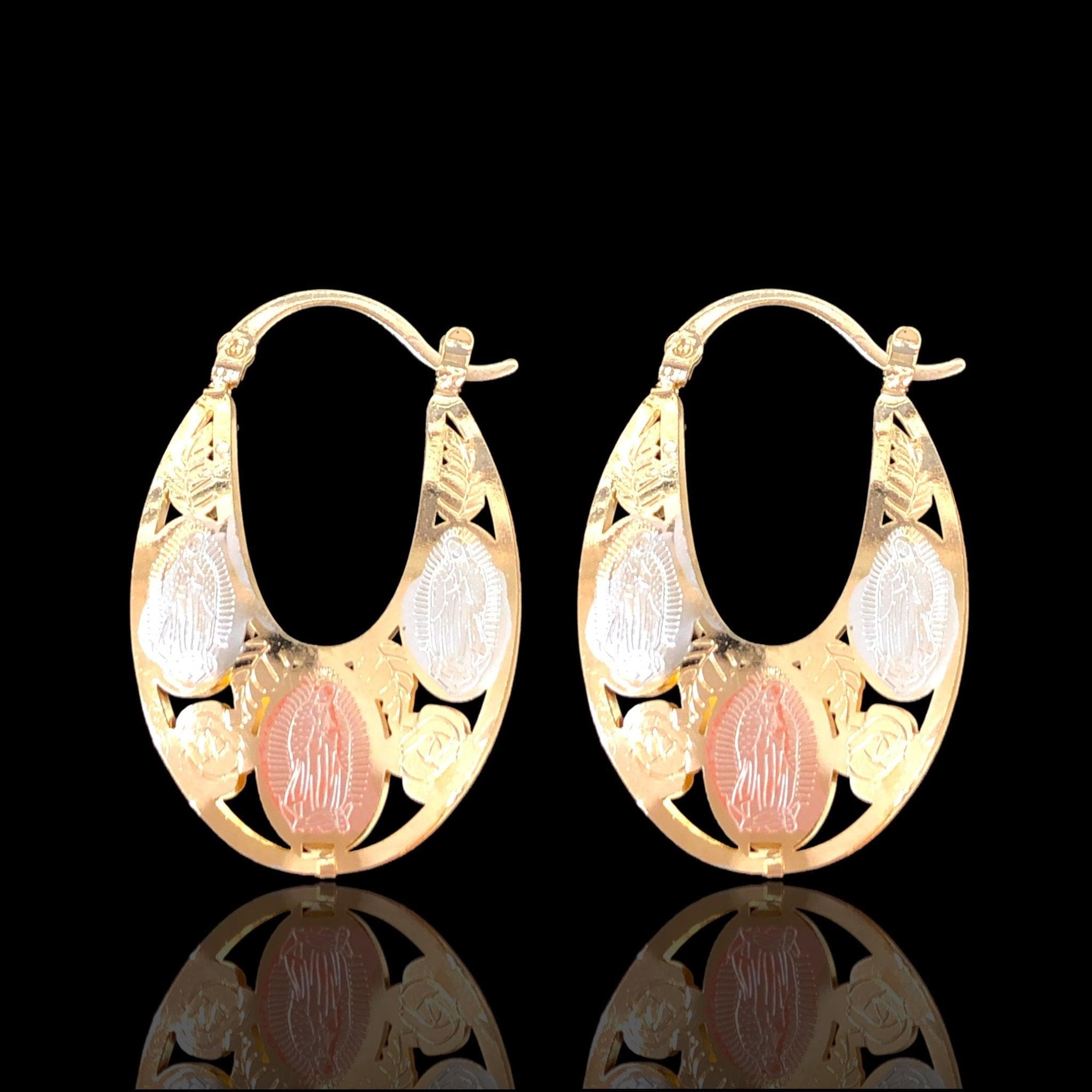 OLE 0477 -18K Gold Filled Oro Laminado EARRING - KUANIA