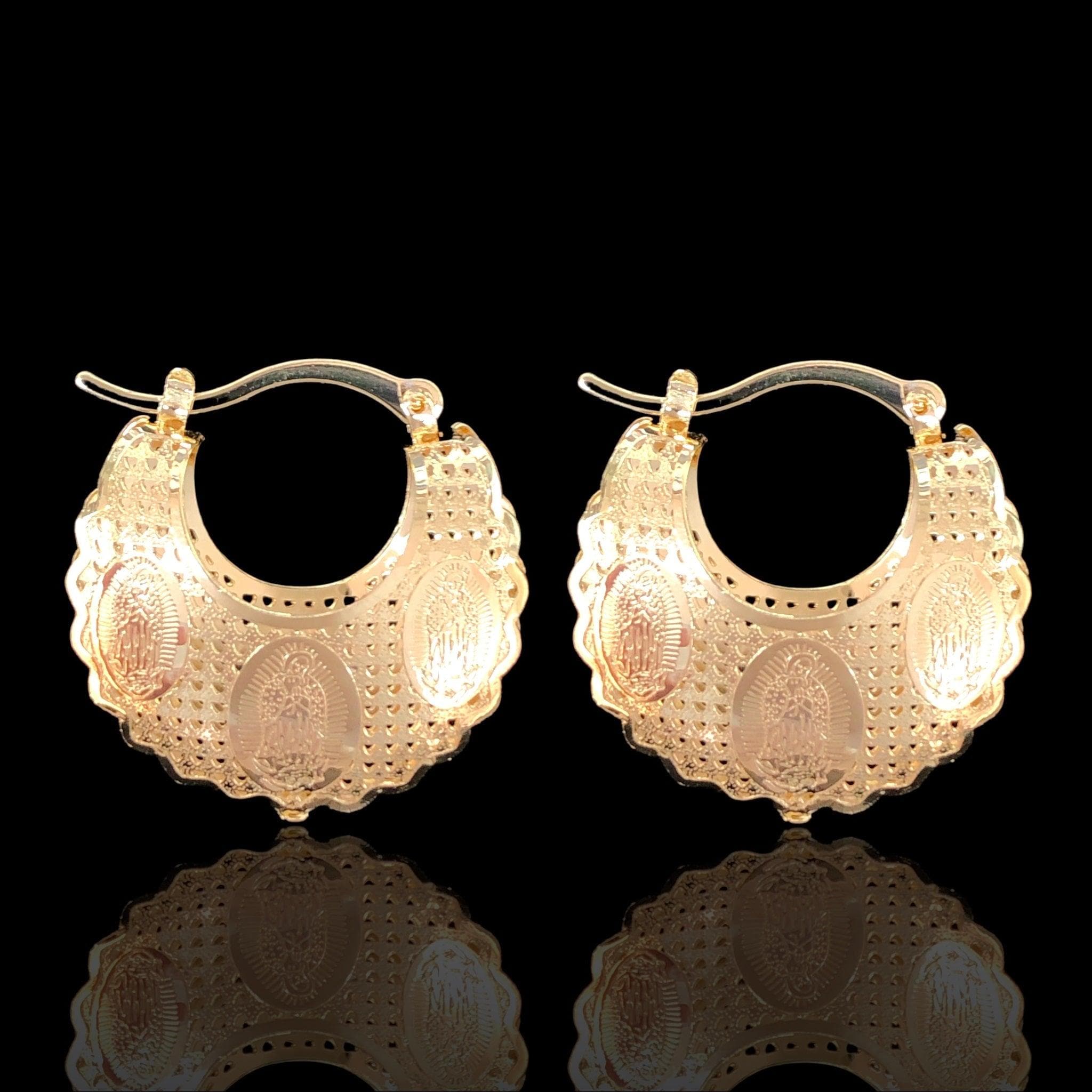 OLE 0480 -18K Gold Filled Oro Laminado EARRING - KUANIA