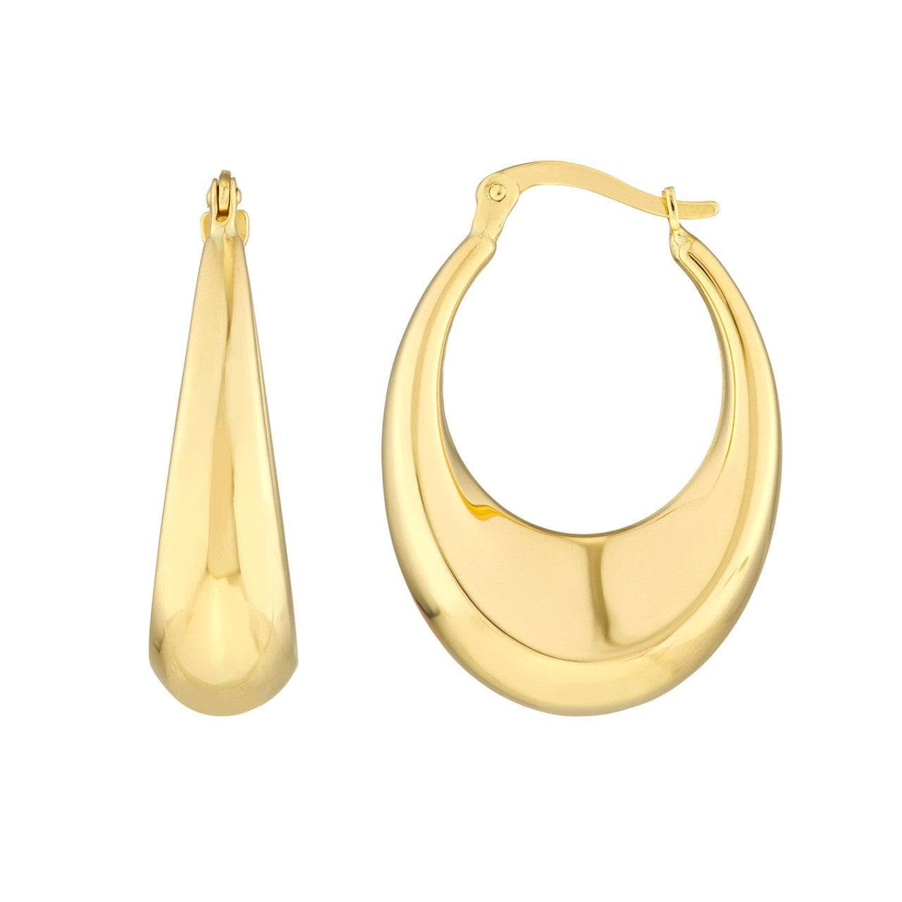 OLE 0486 -18K Gold Filled Oro Laminado EARRINGS, NEW - KUANIA