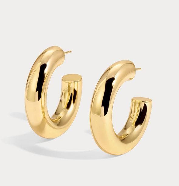 OLE 0490 -18K Gold Filled Oro Laminado EARRINGS, NEW - KUANIA