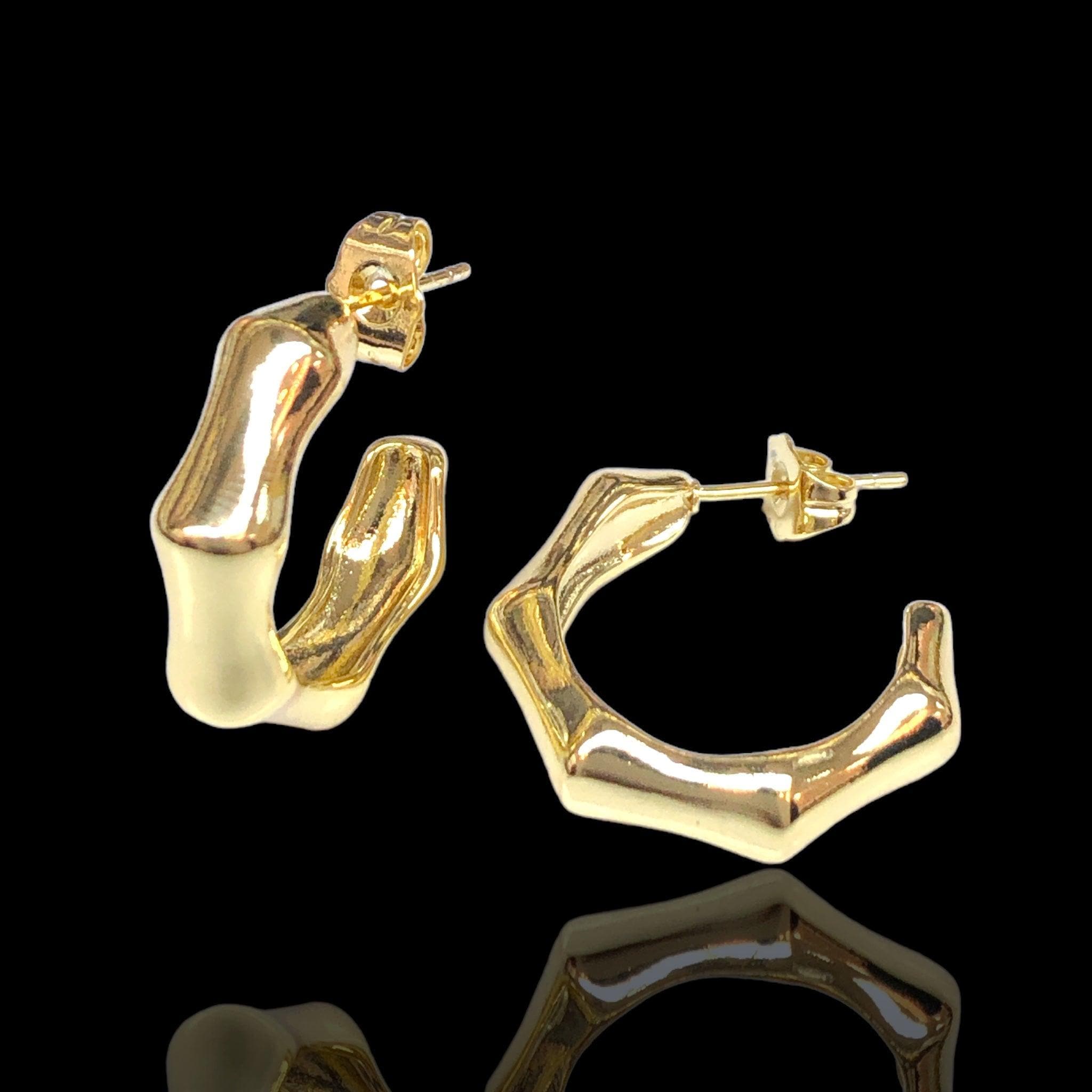 OLE 0492 -18K Gold Filled Oro Laminado EARRINGS - KUANIA