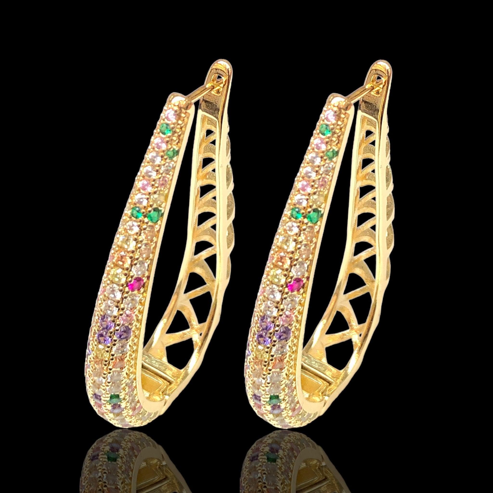 OLE 0500 -18K Gold Filled Oro Laminado EARRINGS - KUANIA