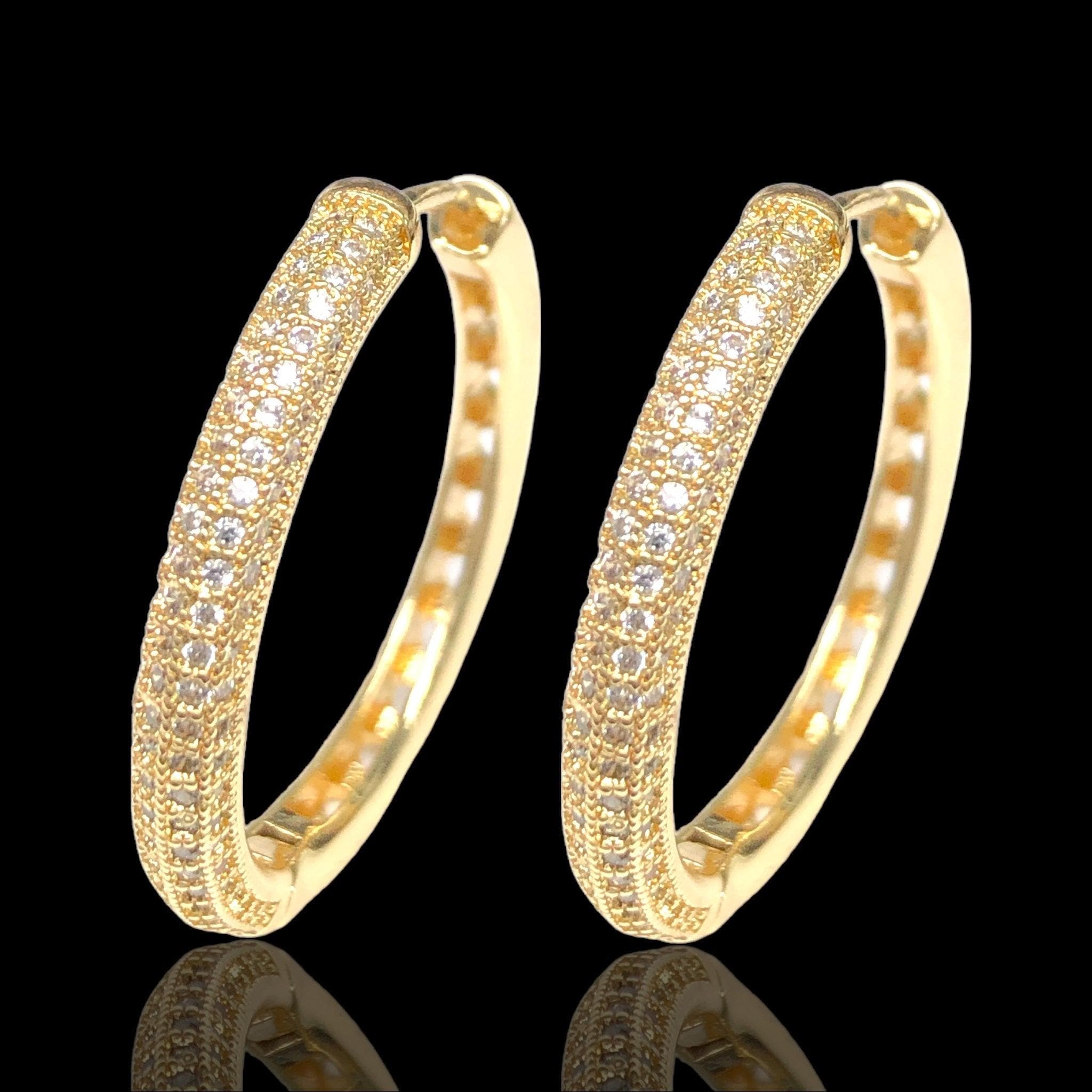 OLE 0504 -18K Gold Filled Oro Laminado EARRINGS - KUANIA