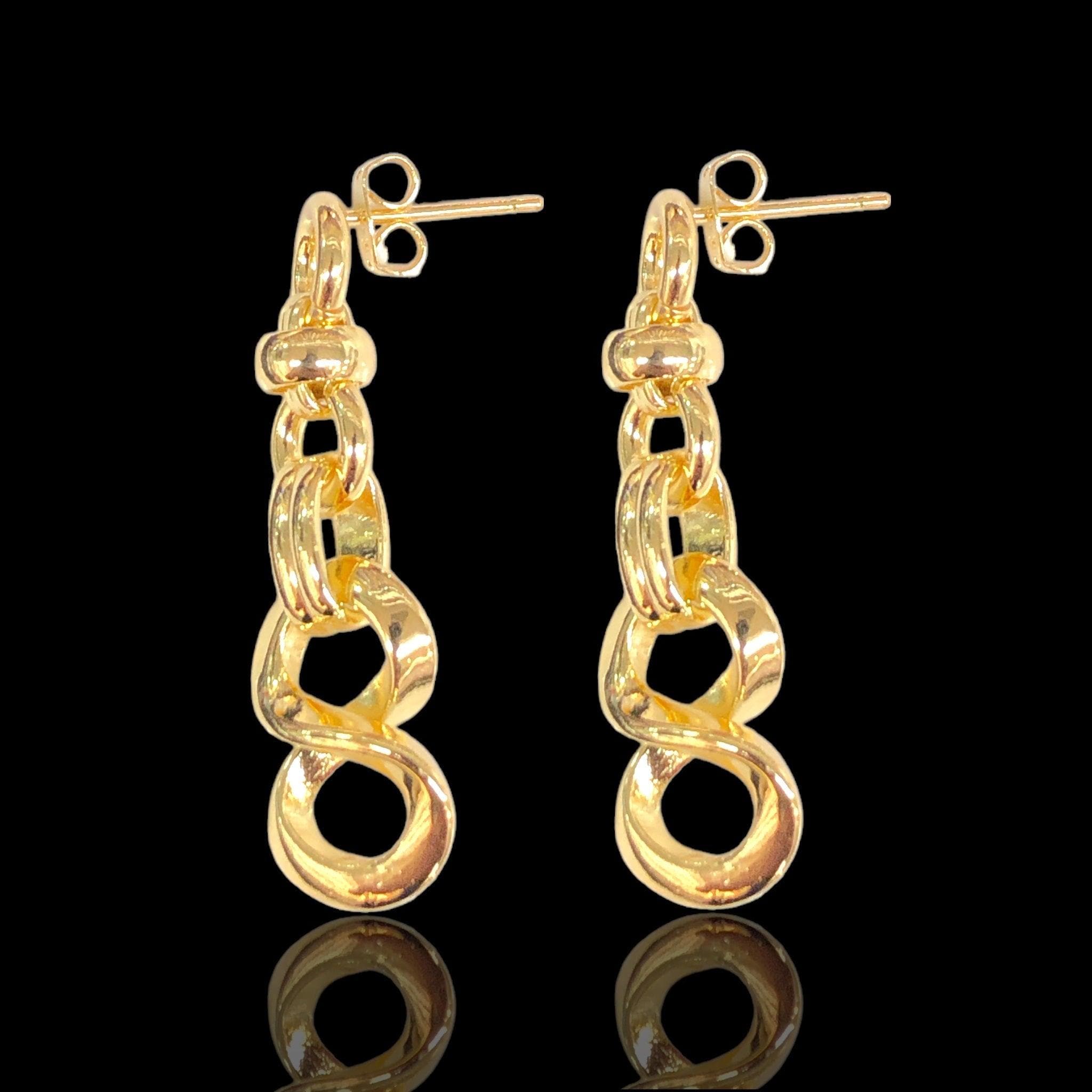 OLE 0583 -18K Gold Filled Oro Laminado EARRINGS - KUANIA