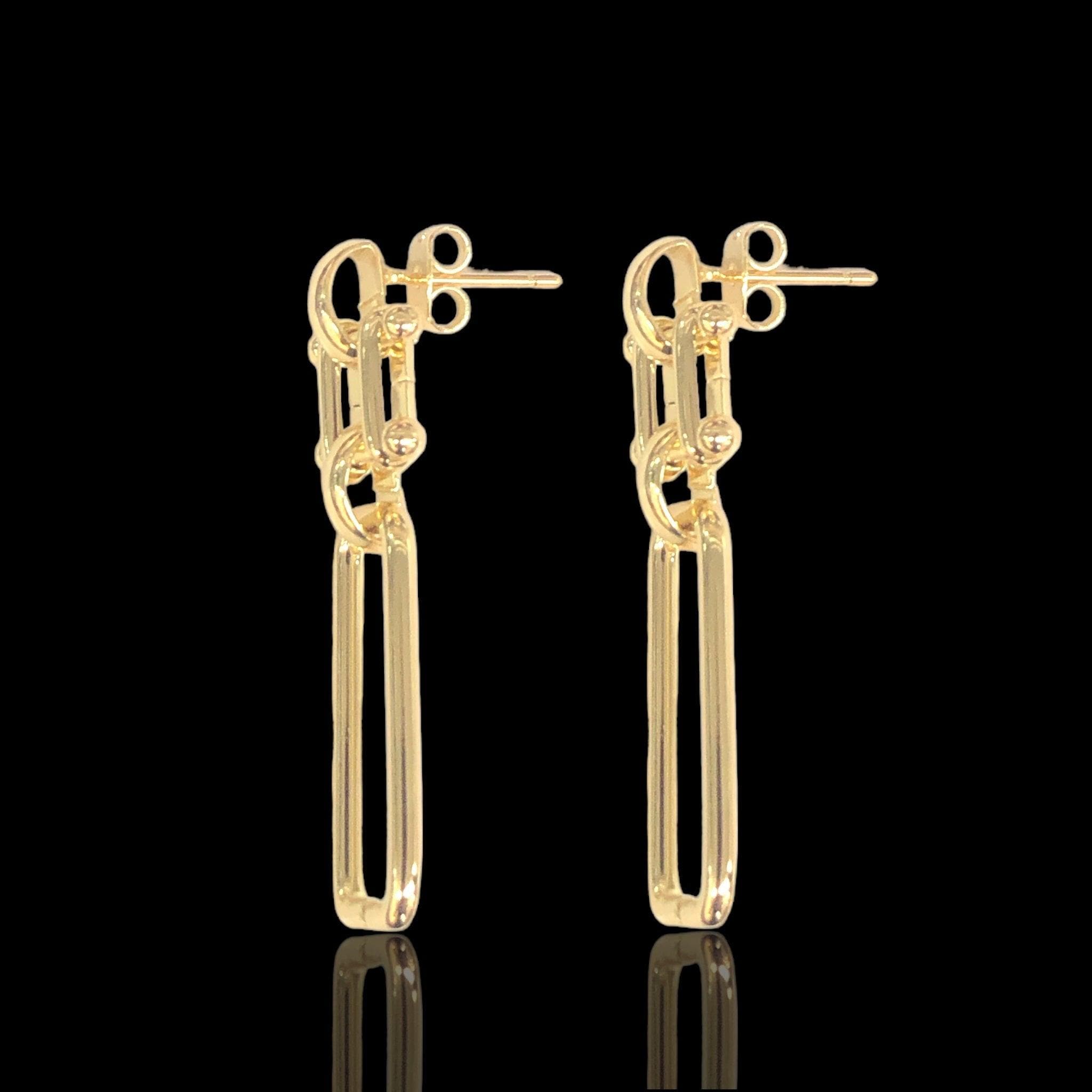 OLE 0585 -18K Gold Filled Oro Laminado EARRINGS - KUANIA