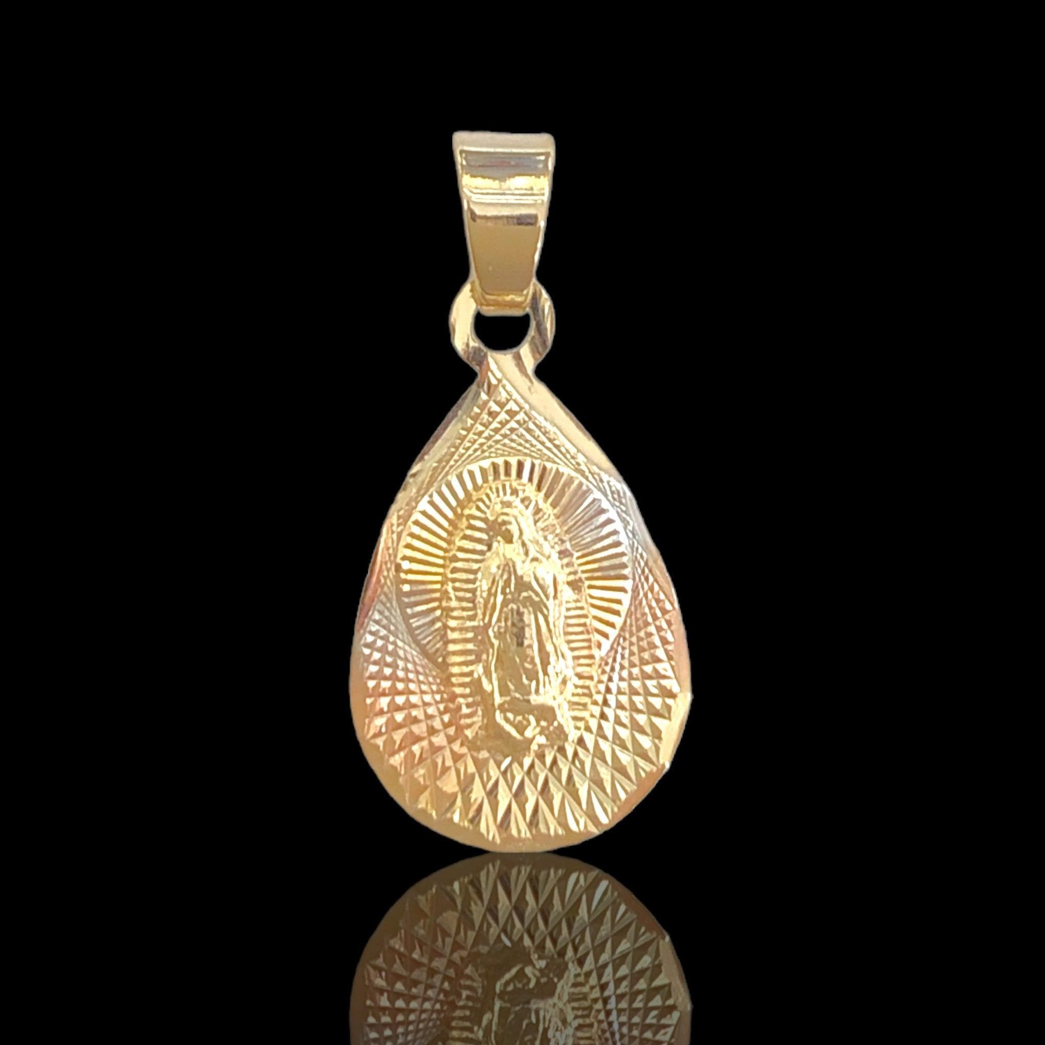 OLP 0201 -18K Gold Filled Oro Laminado 3 TONE, GUADALUPE, NEW, PENDANT - KUANIA