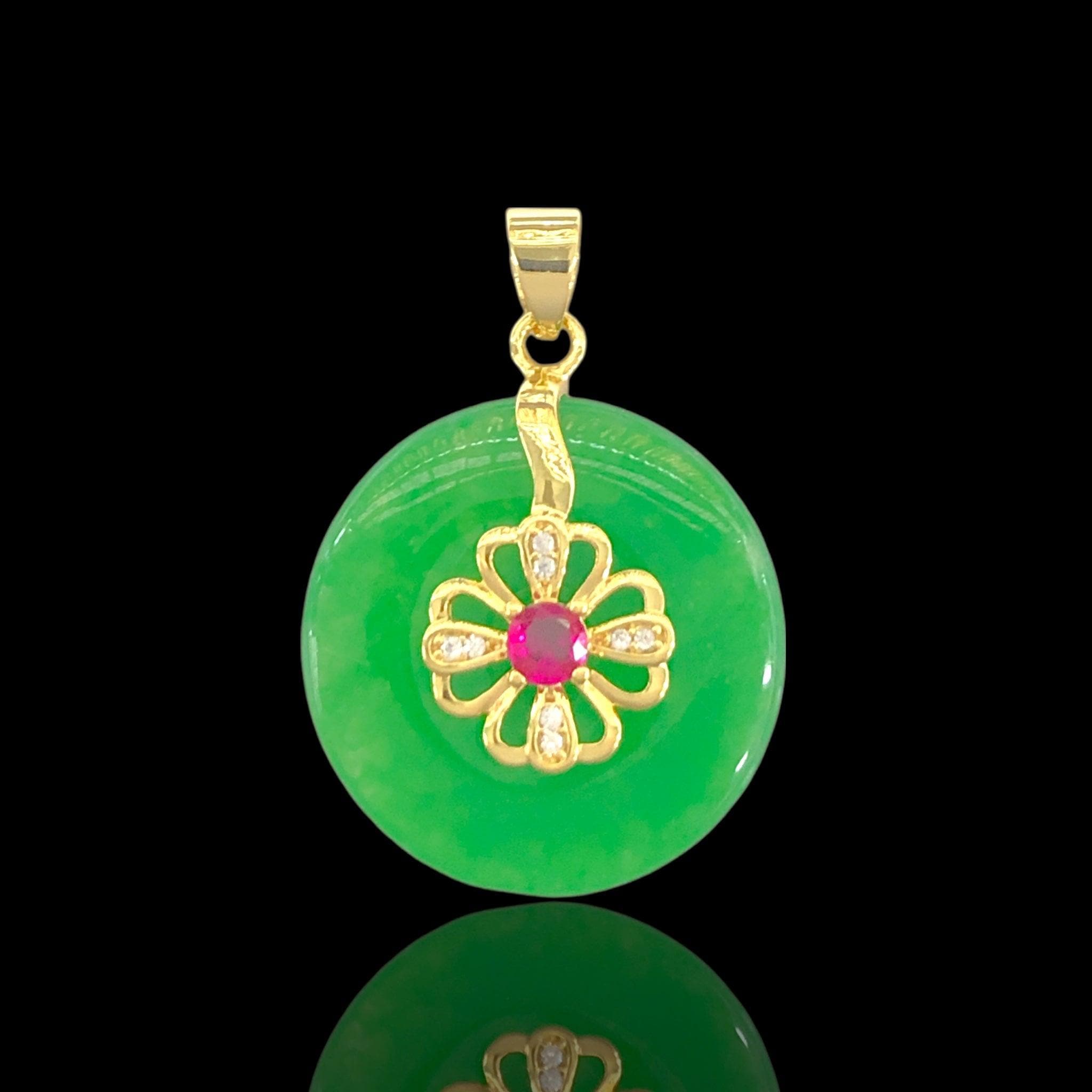 Oro Laminado Gold Filled Lucky Wheel of Fortune Pendant Charm