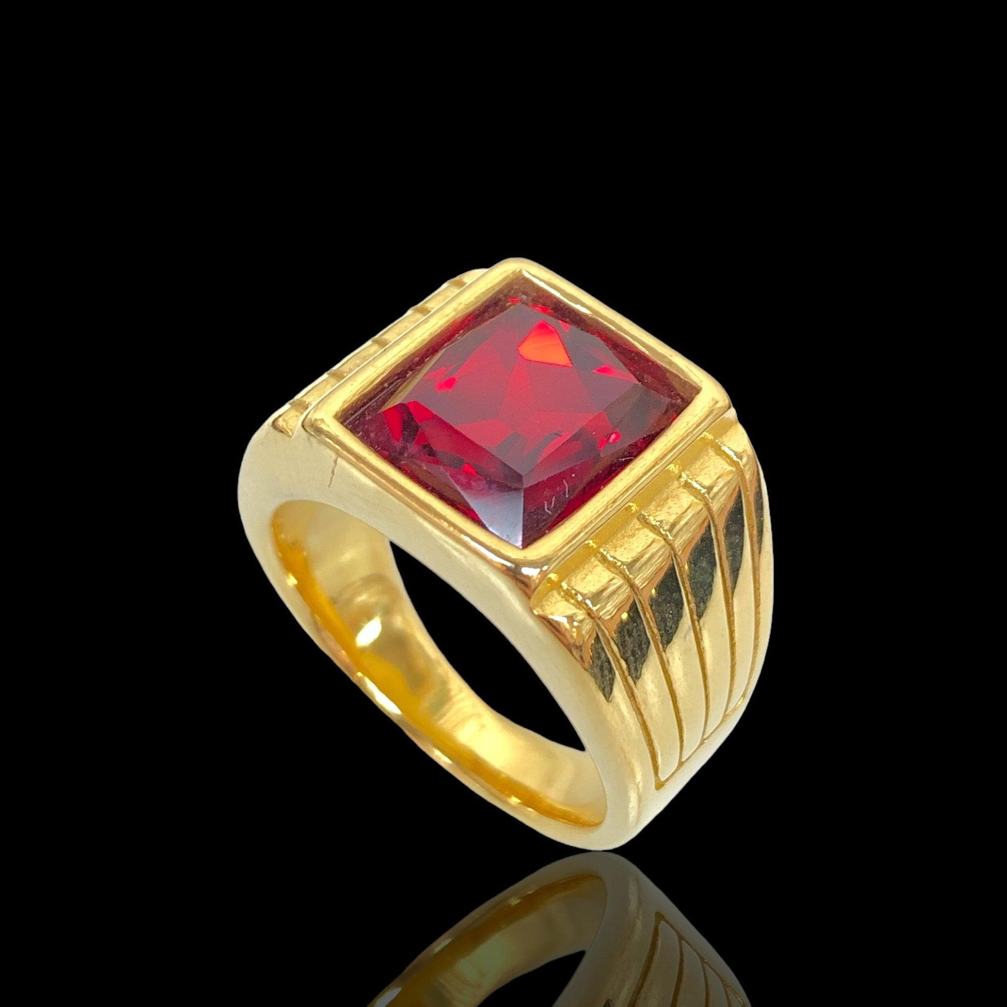 OLRA 0085 -18K Gold Filled Oro Laminado RING - KUANIA