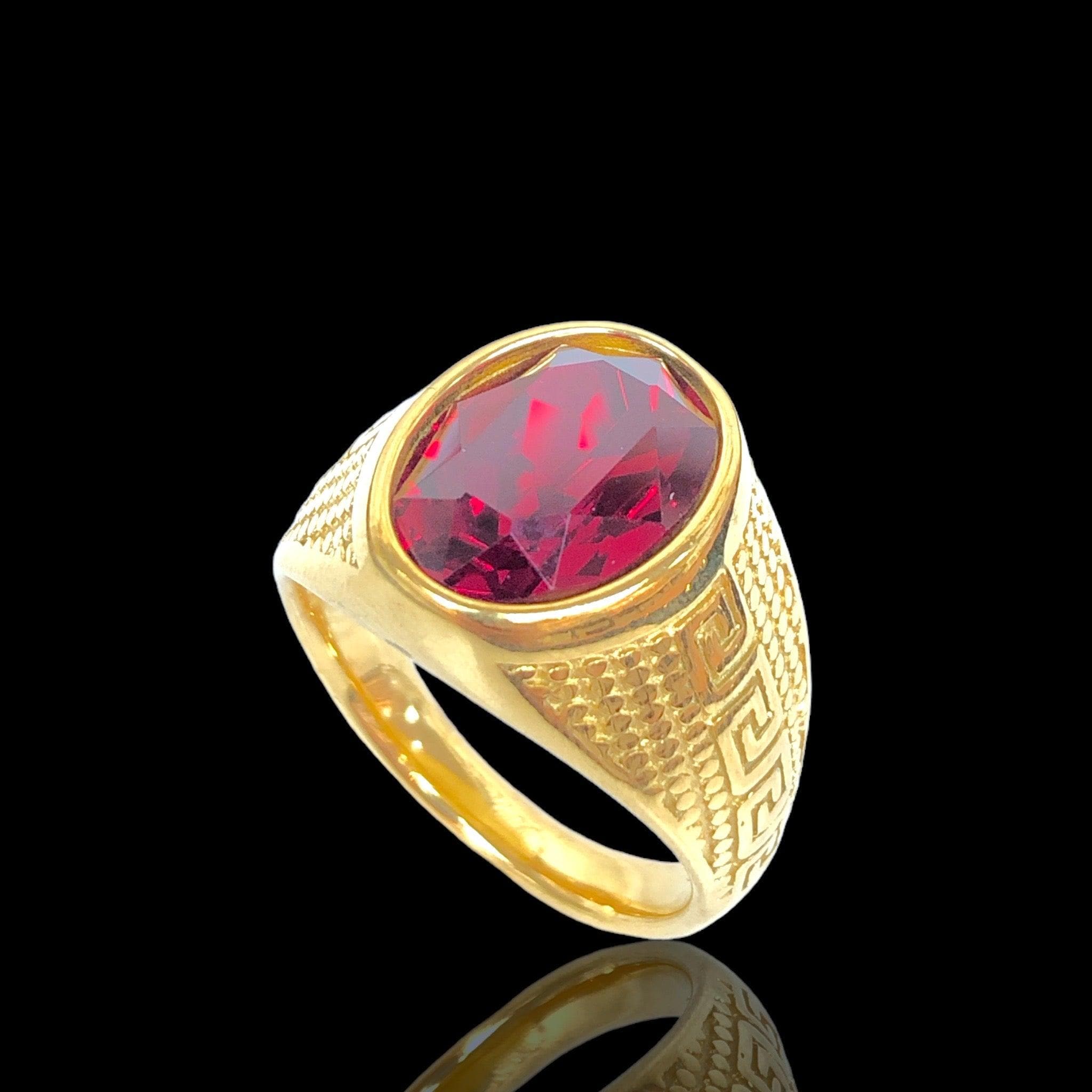 OLRA 0086 -18K Gold Filled Oro Laminado RING - KUANIA