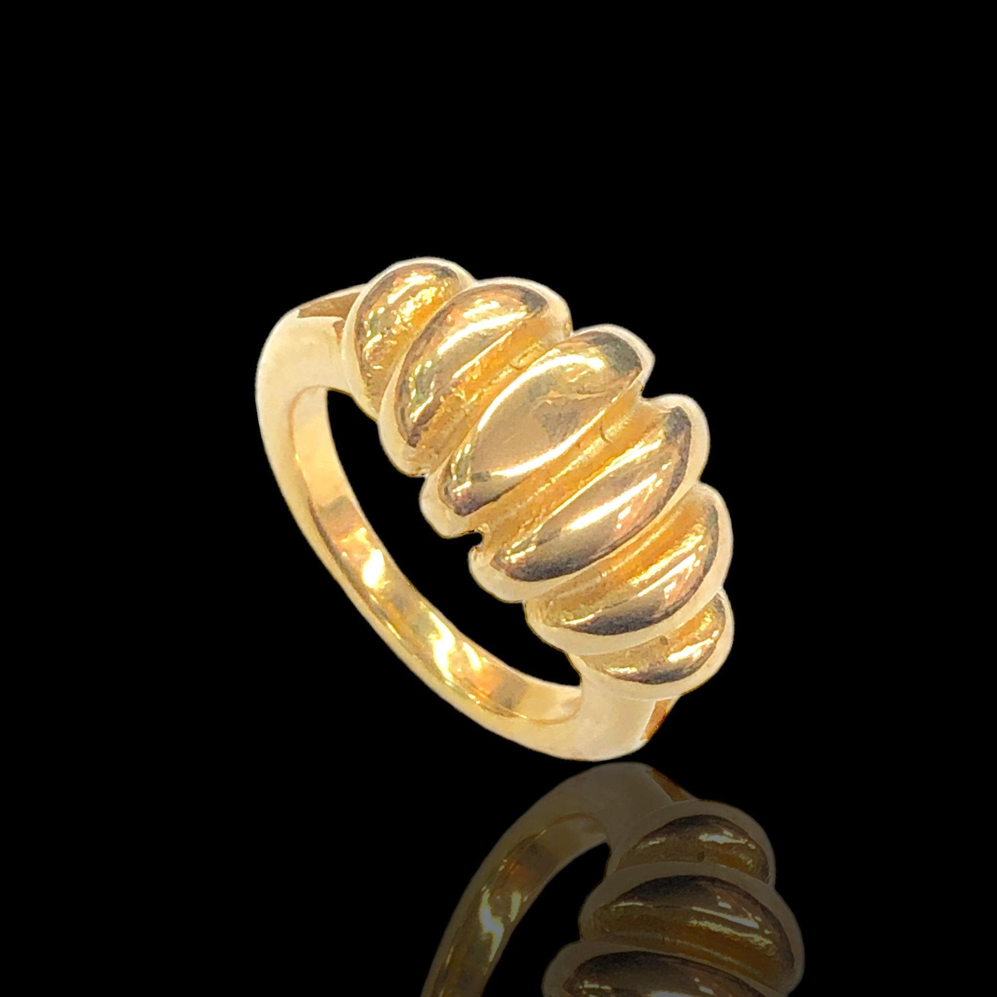 316L Stainless Steel Cloud of Artesia Ring- kuania oro laminado