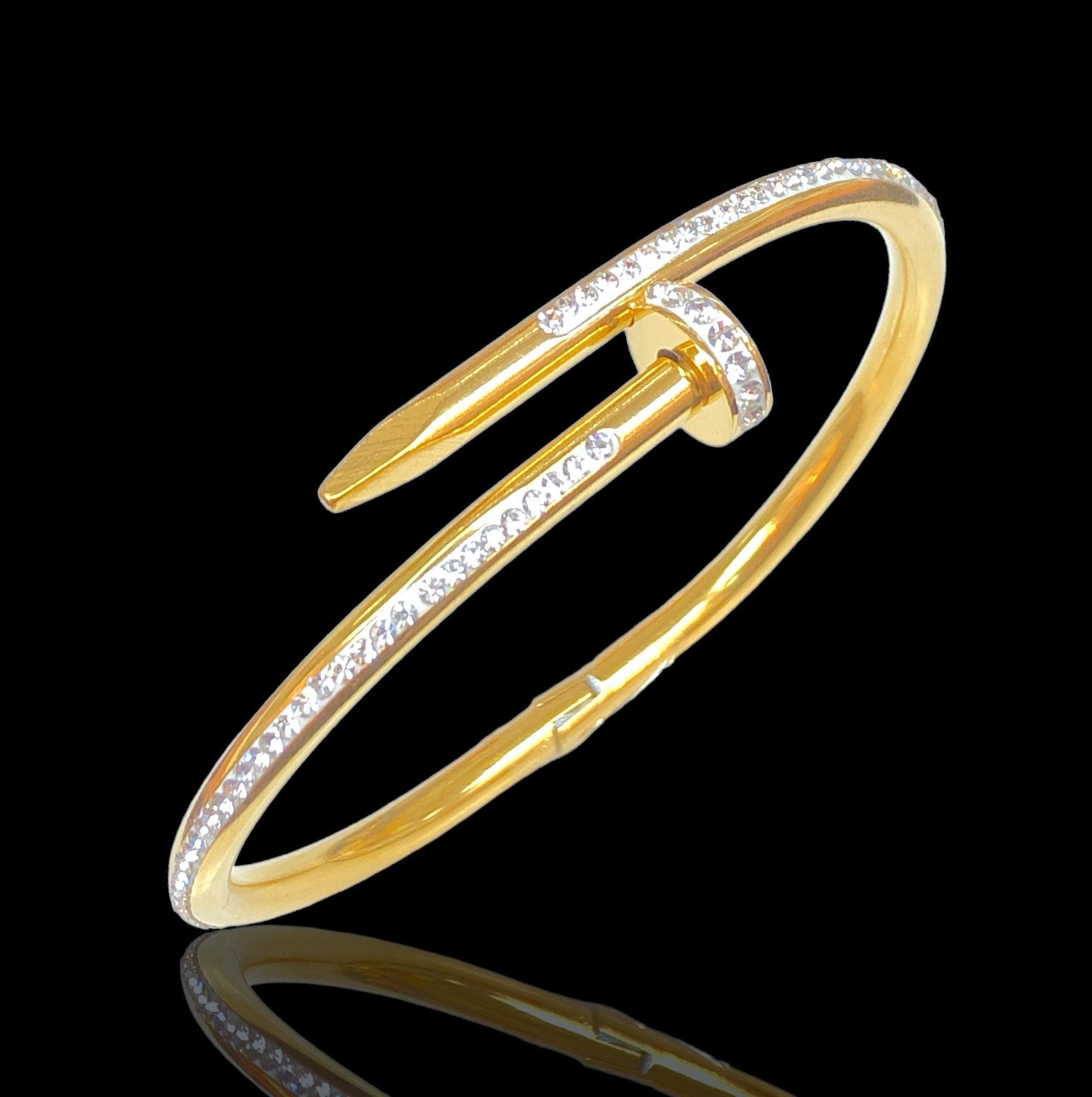 OLS 0062 -18K Gold Filled Oro Laminado BANGLE - KUANIA