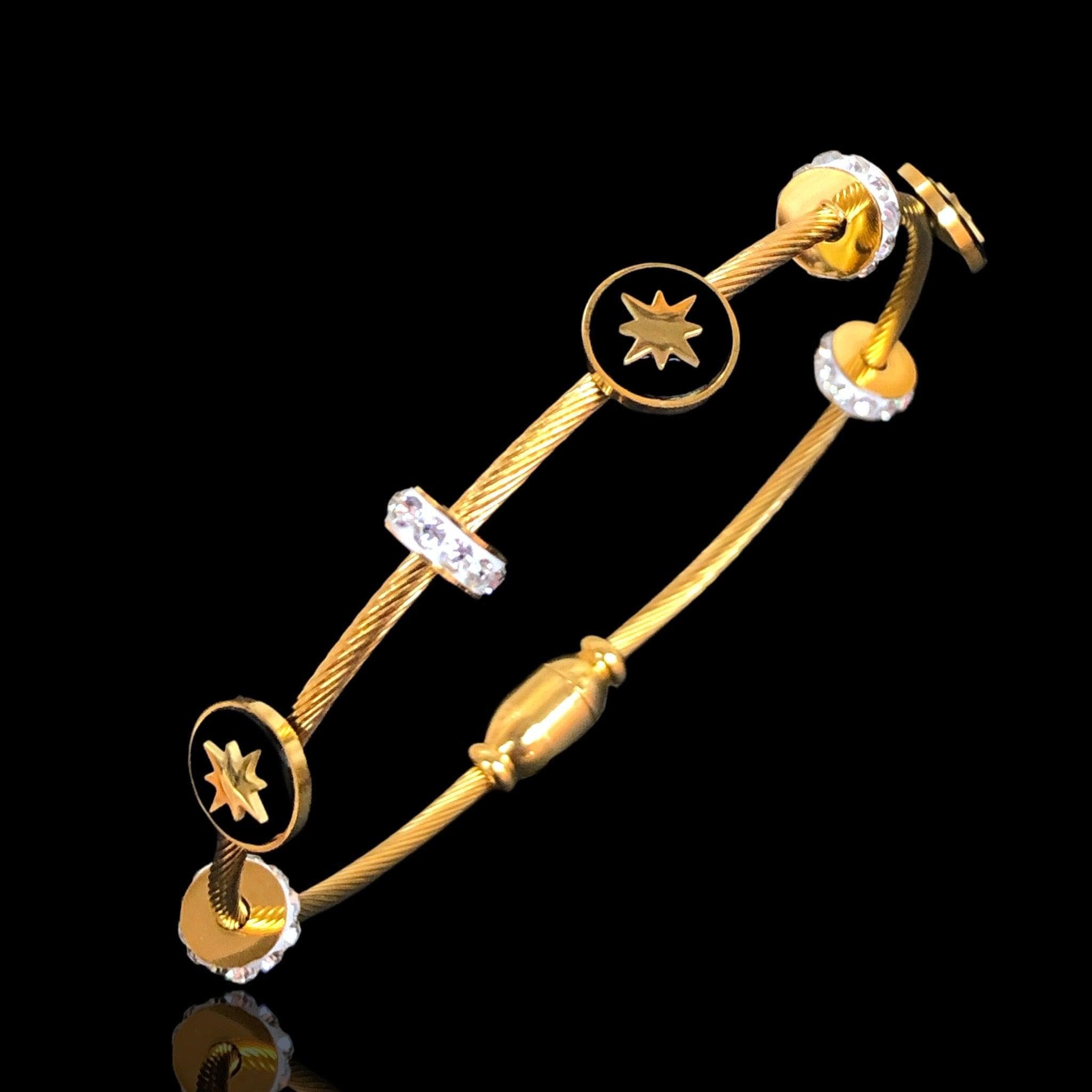 OLS 047 -18K Gold Filled Oro Laminado BANGLE, NEW - KUANIA