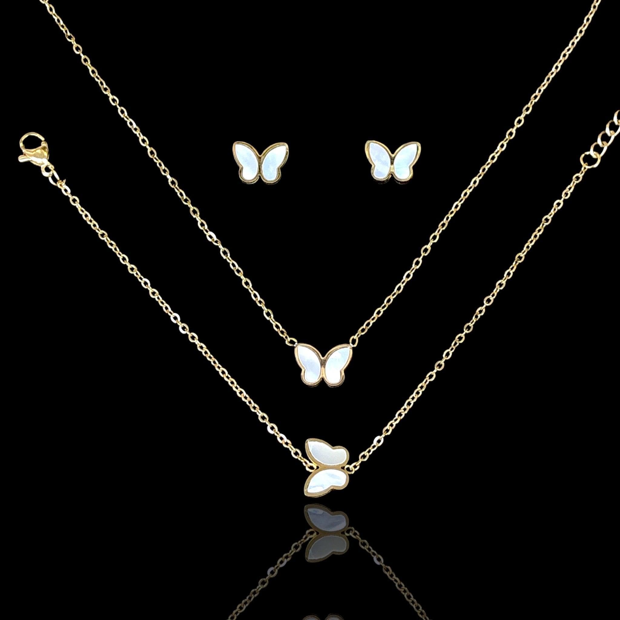 OLXS 0123 -18K Gold Filled Oro Laminado SET - KUANIA