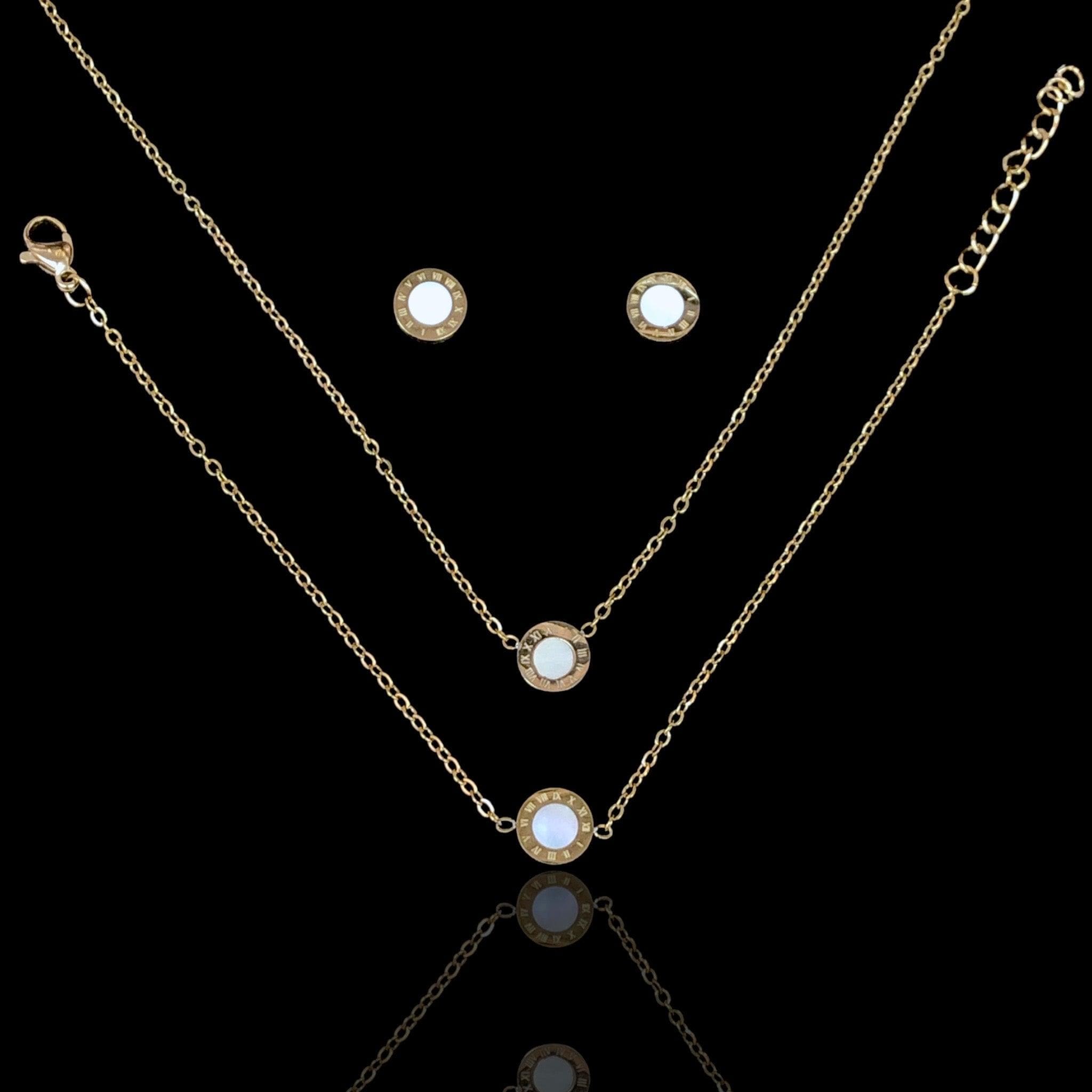OLXS 0126 -18K Gold Filled Oro Laminado SET - KUANIA
