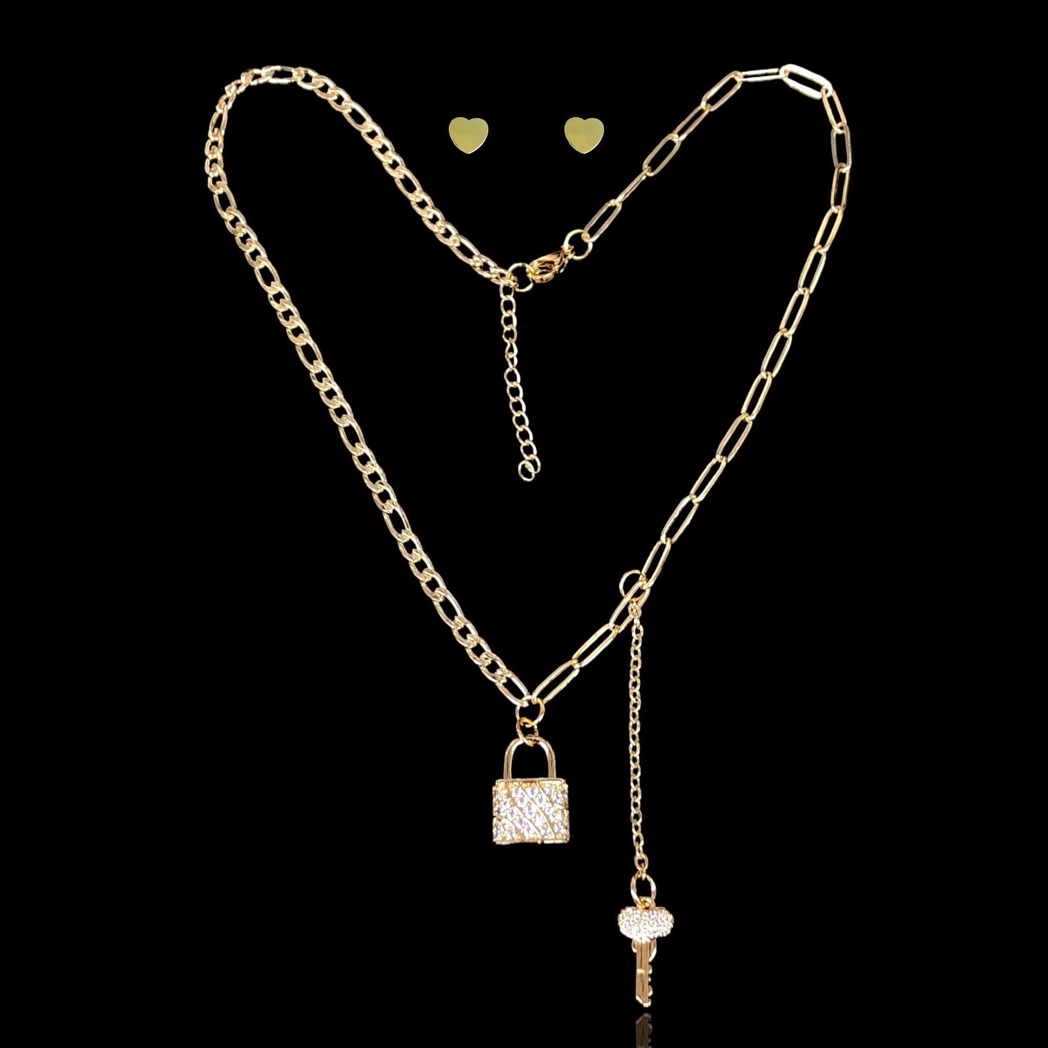 OLXS 0132 -18K Gold Filled Oro Laminado SET - KUANIA