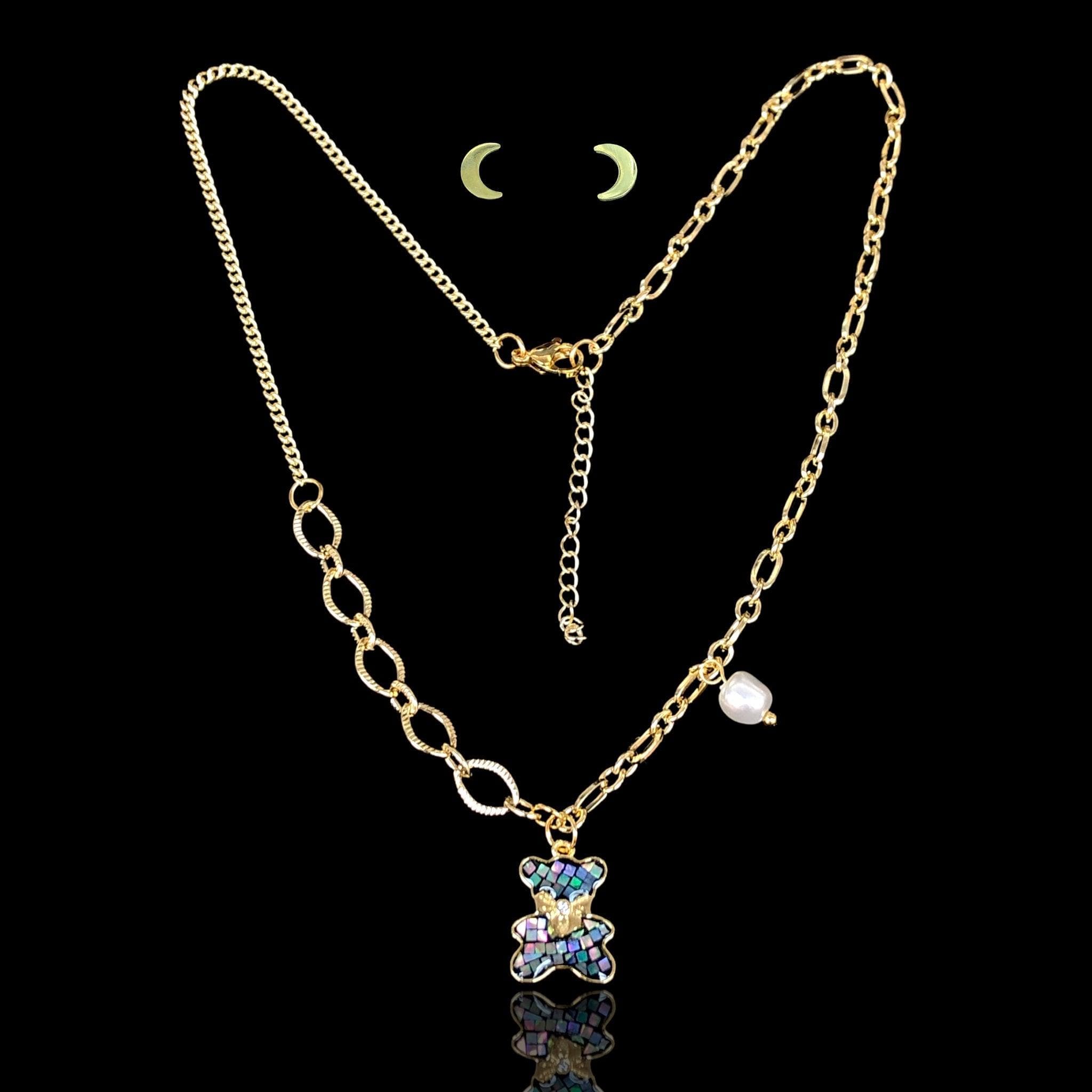 OLXS 0133 -18K Gold Filled Oro Laminado SET - KUANIA