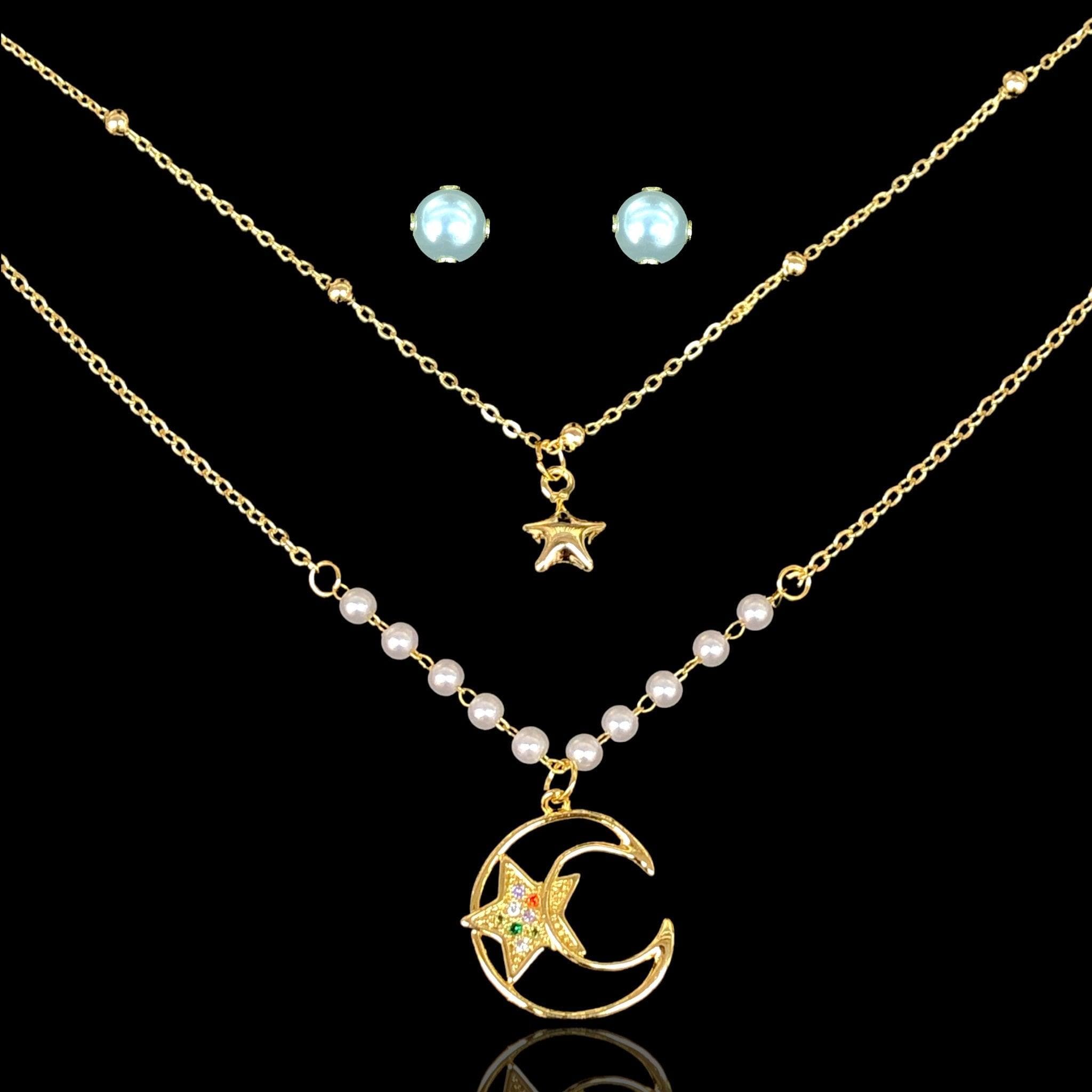 OLXS 0134 -18K Gold Filled Oro Laminado SET - KUANIA