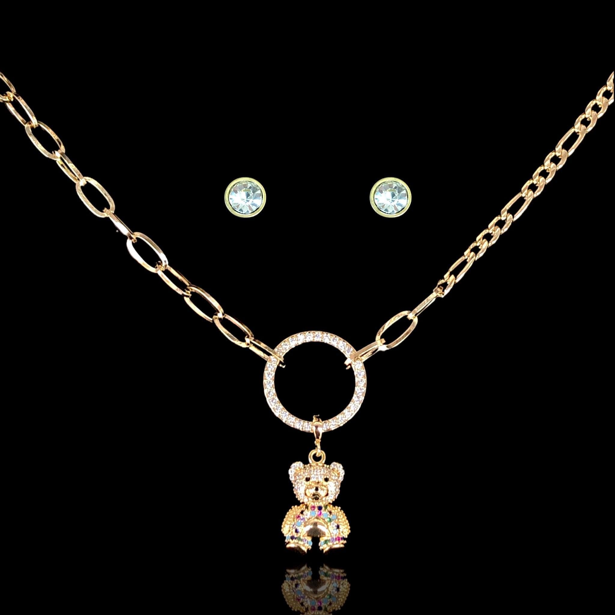 OLXS 0135 -18K Gold Filled Oro Laminado SET - KUANIA