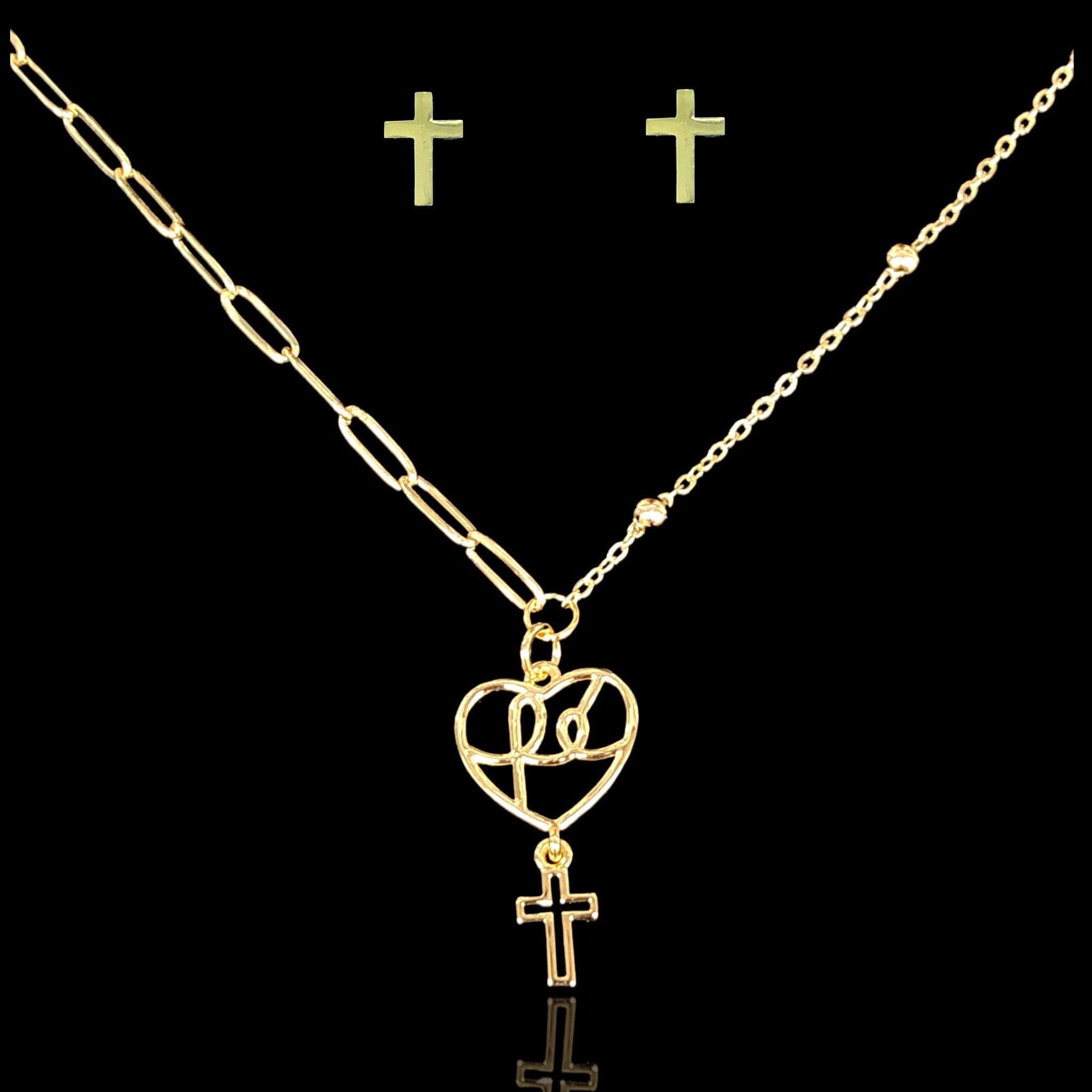 OLXS 0142 -18K Gold Filled Oro Laminado SET - KUANIA