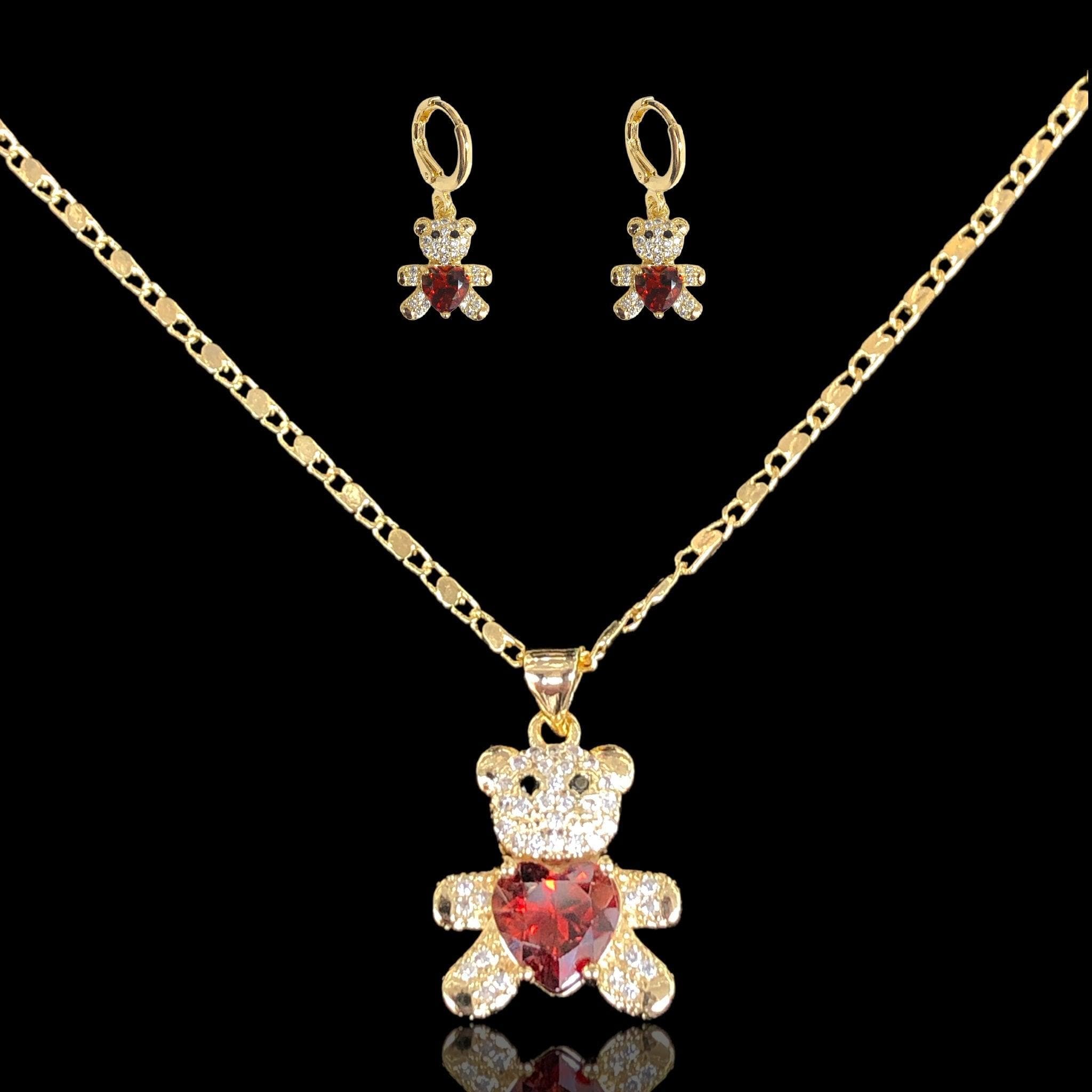 OLXS 0146 -18K Gold Filled Oro Laminado SET - KUANIA